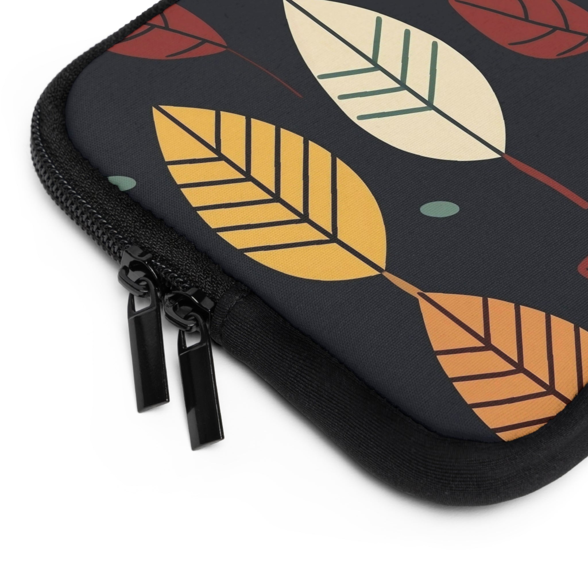 Laptop Sleeve with Autumn Leaves Design