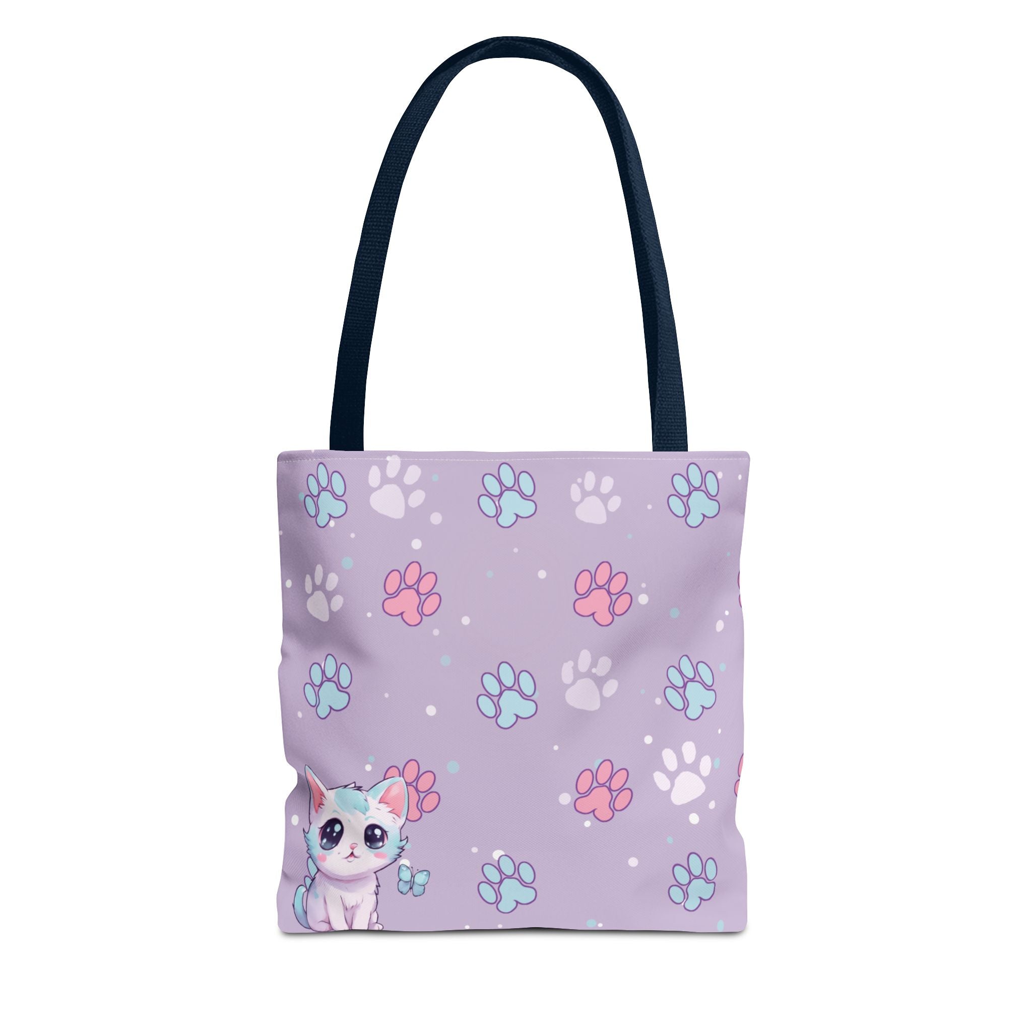 Pastel Paws Tote Bag - Cute Animal Print, Shopping Bag, Beach Bag, Eco-Friendly, Reusable Grocery Bag, Gift for Pet Lovers