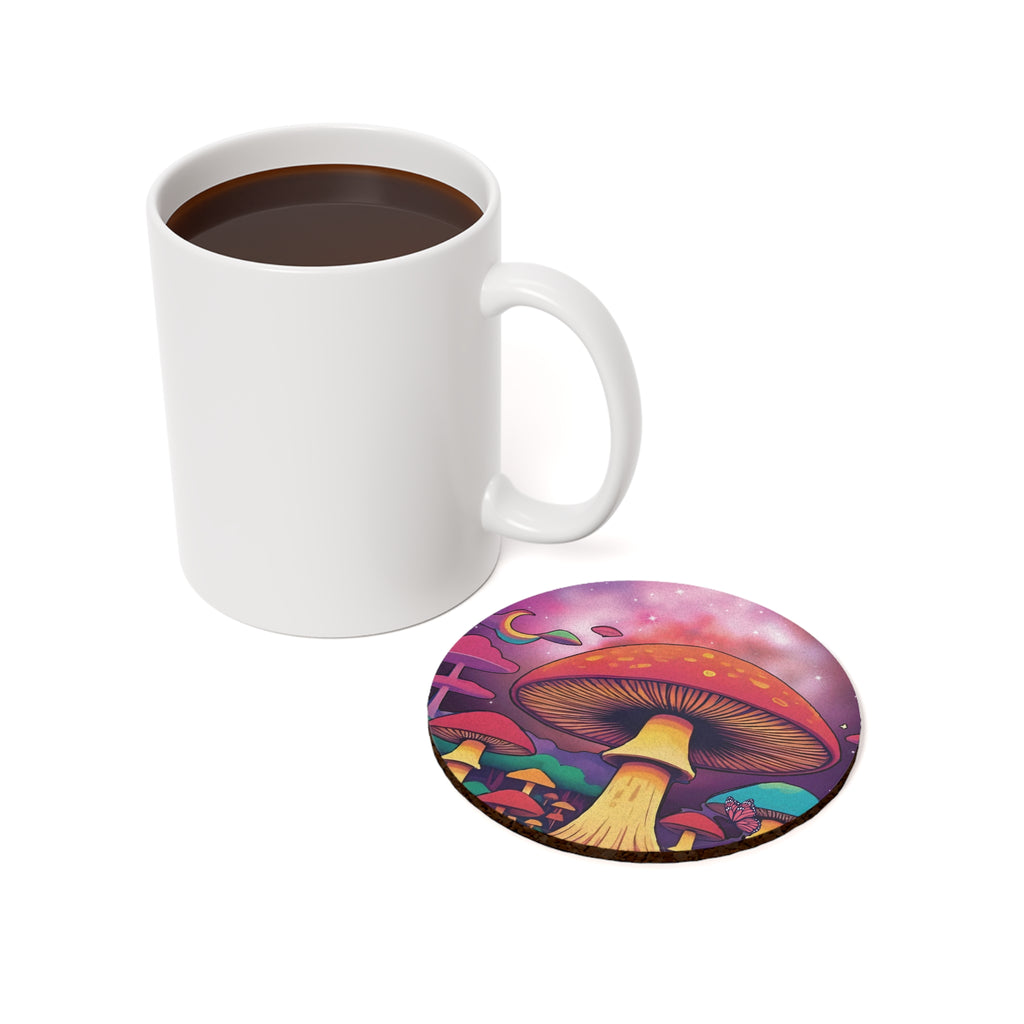 Coaster Set - Galactic Thoughts - Cosmic Mushroom