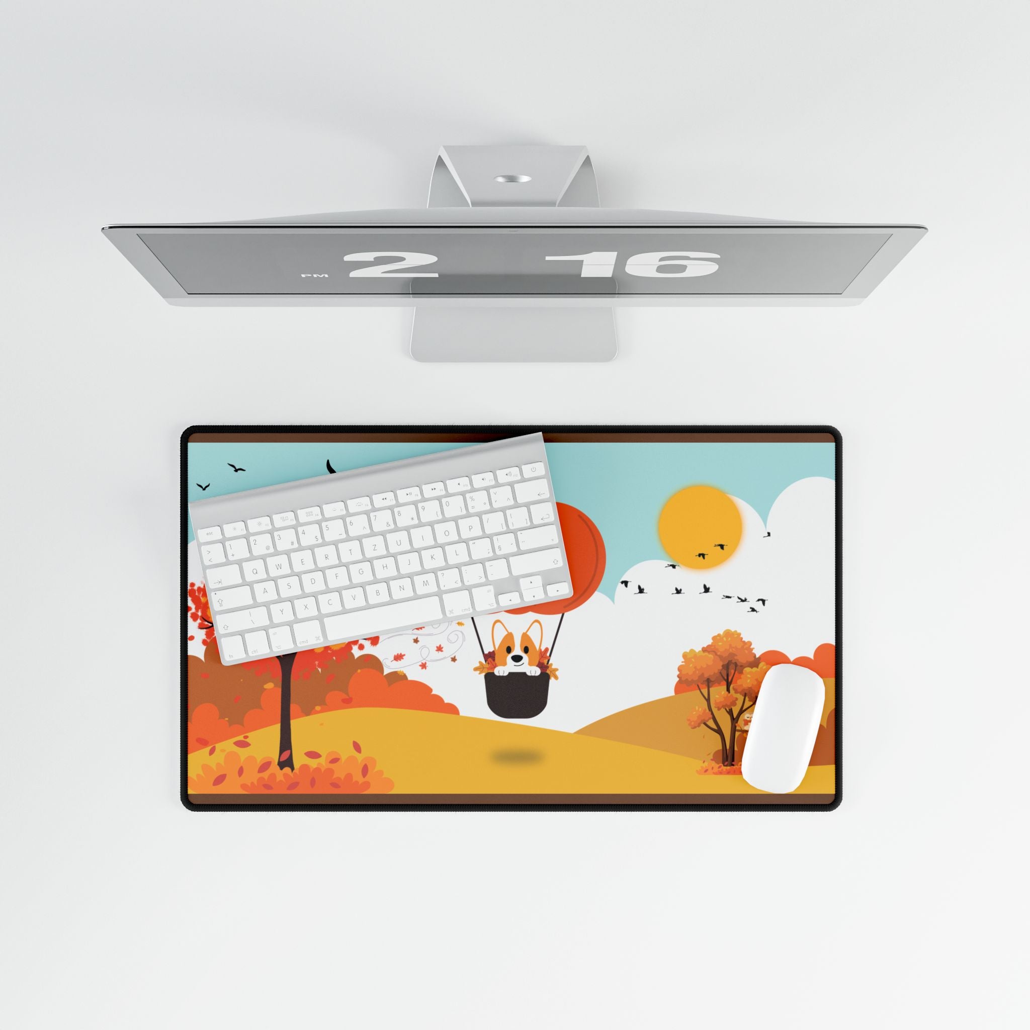 Desk Mat - Pumpkin Balloon Ride