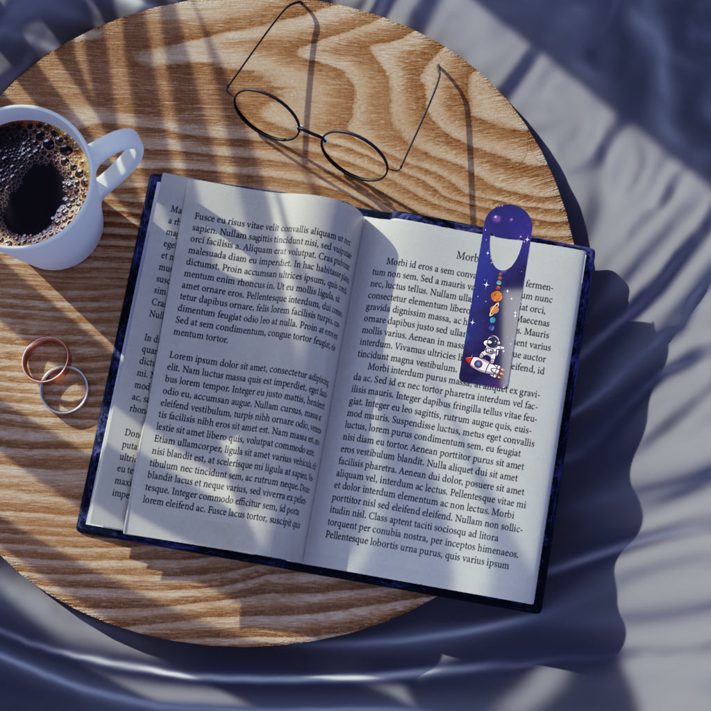 Bookmark - Reach for the Stars Bookmark, Galaxy Book Marker,