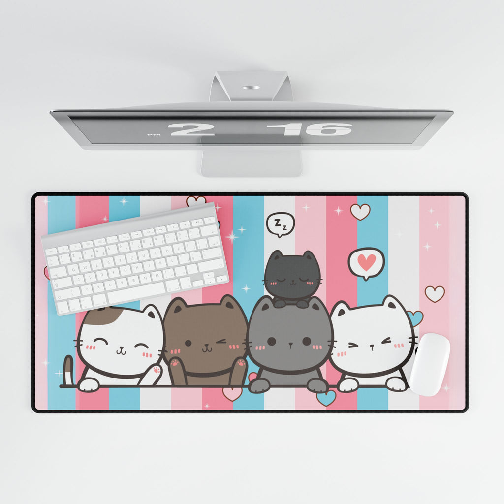 Desk Mats - Sweetheart Kitties Design