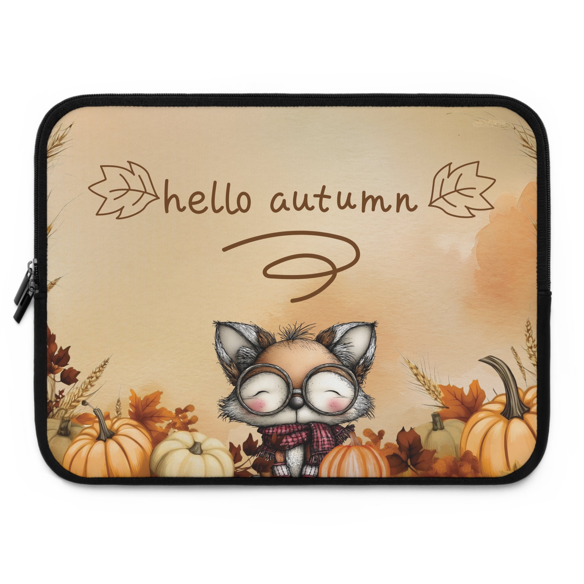 Foxy Laptop Sleeve, Fall Vibes, Autumn Fox