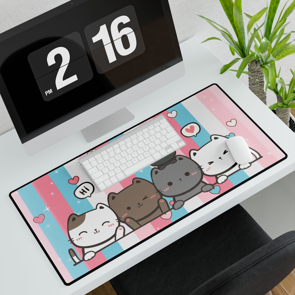 Desk Mats - Sweetheart Kitties Design