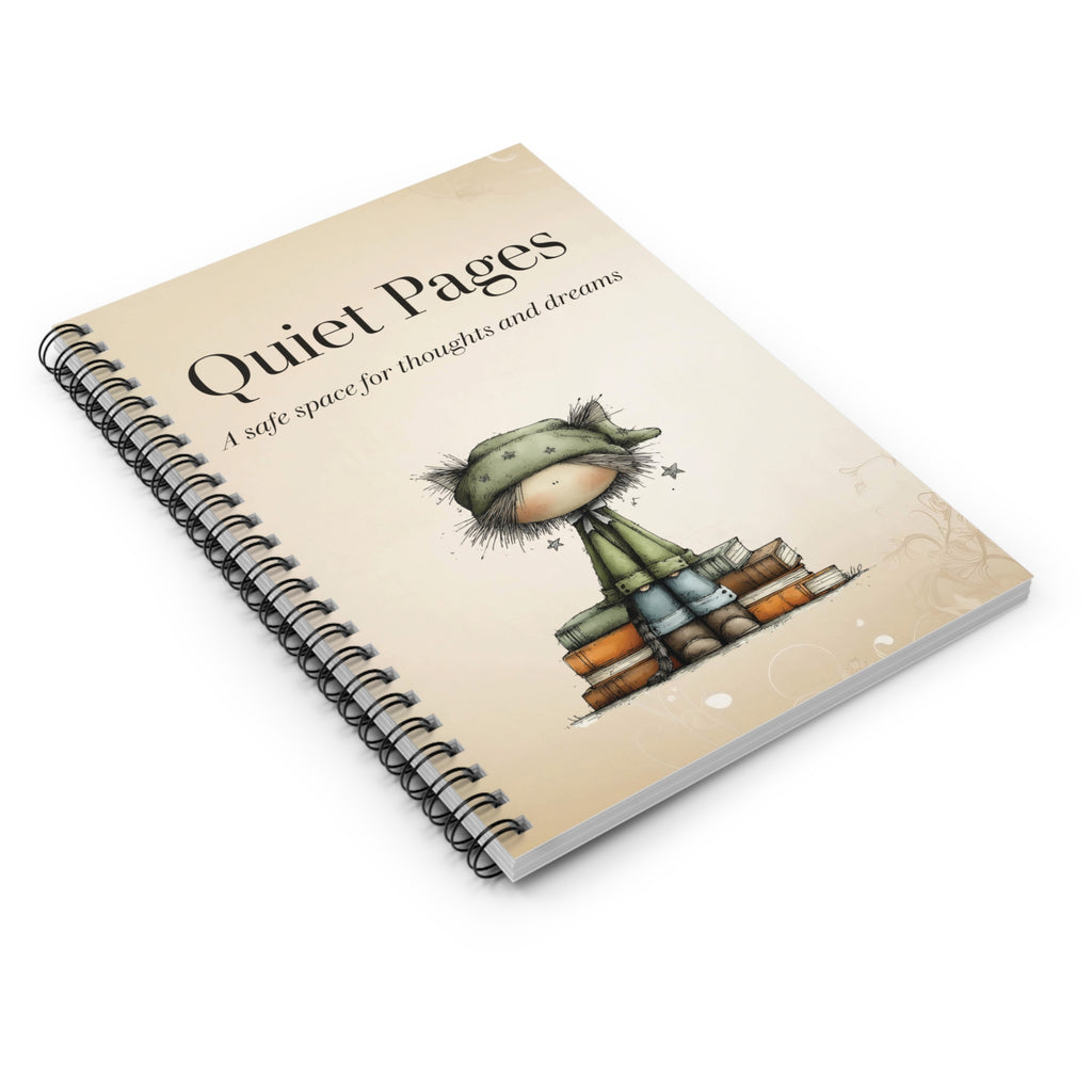 Quiet Pages Spiral Notebook - Ruled Line