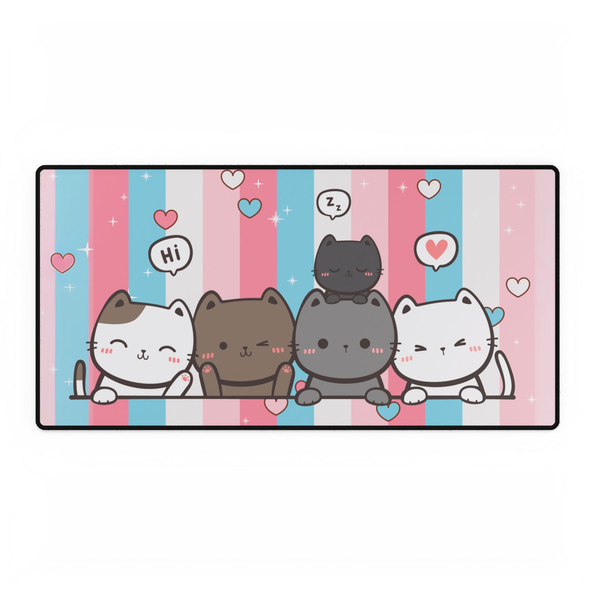 Desk Mats - Sweetheart Kitties Design