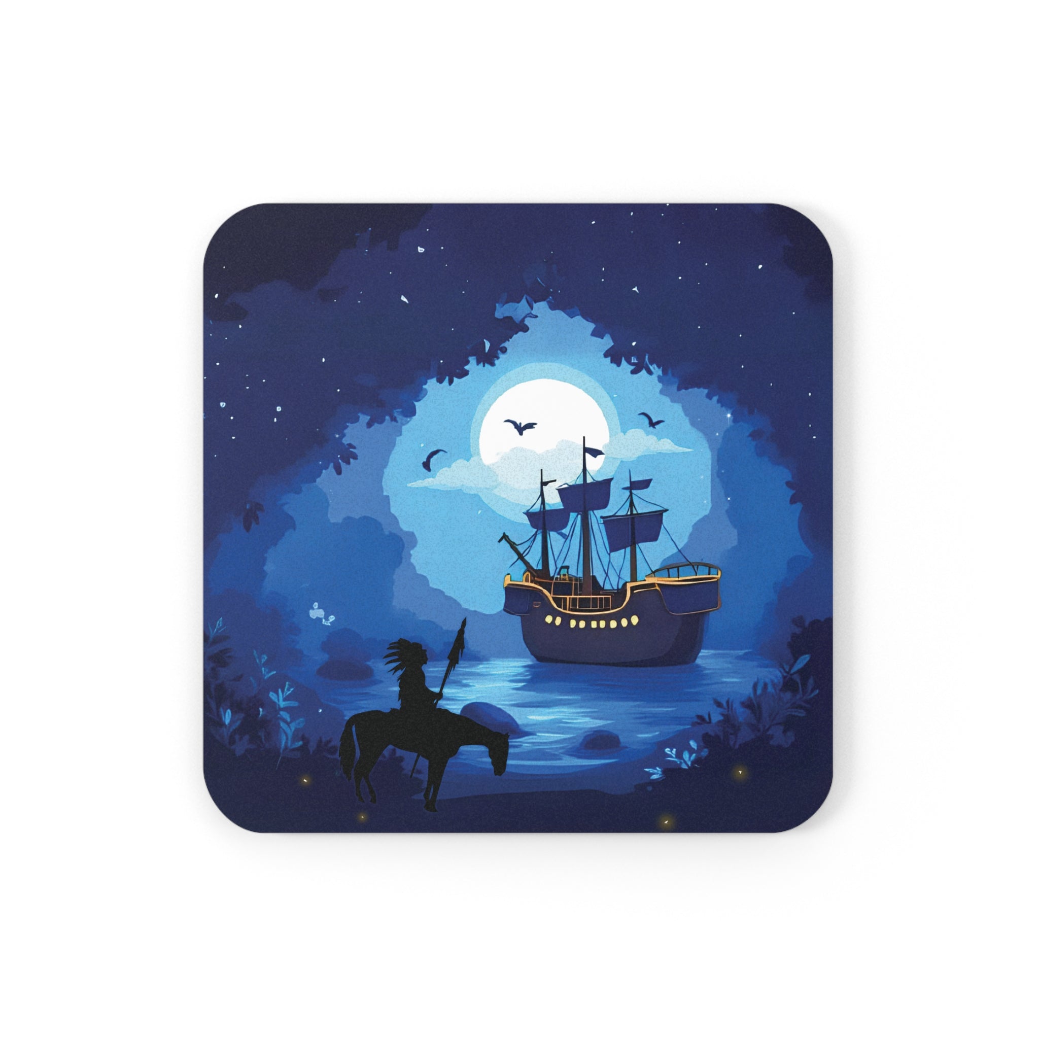 Coaster Set Moonlit Voyage
