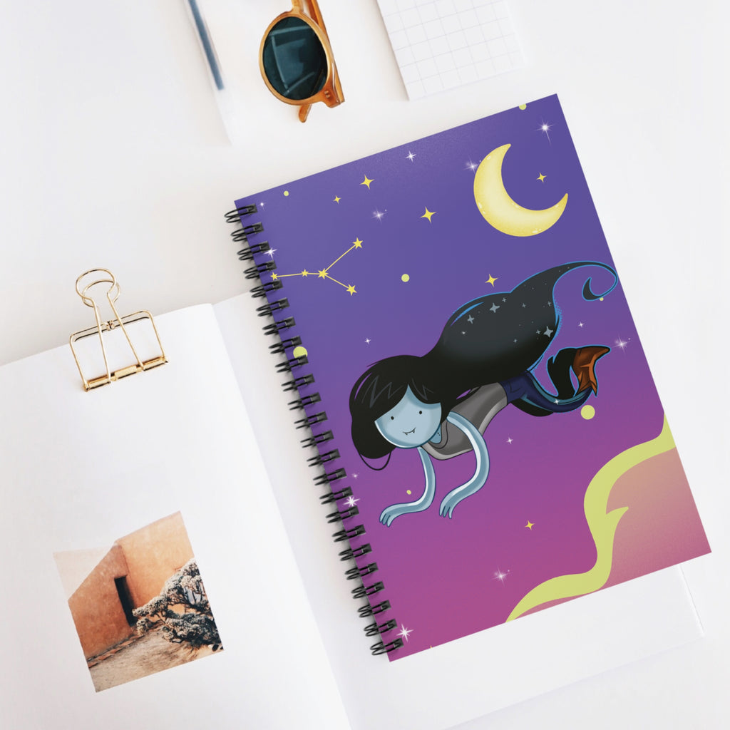 Electric Twilight Spiral Notebook | Celestial Journal for Writers, Dreamers & Students
