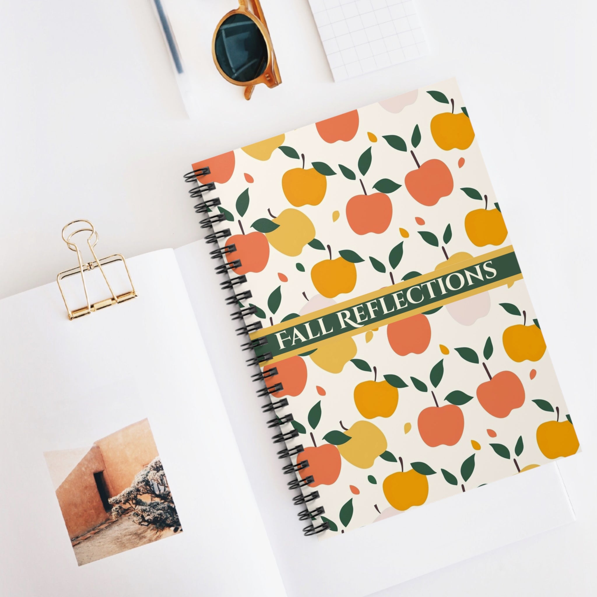 Spiral Notebook - Fall Reflection Ruled Line Journal