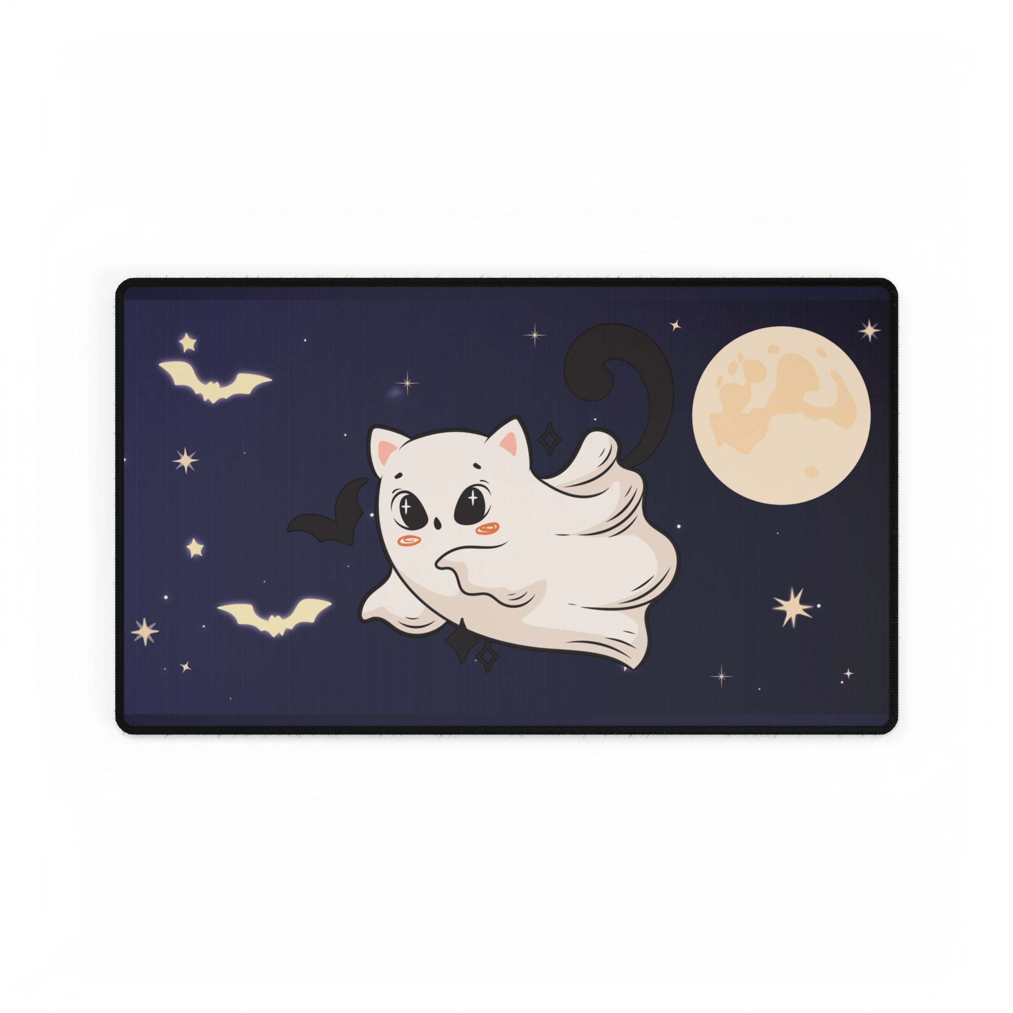 Ghost Cat Desk Mat