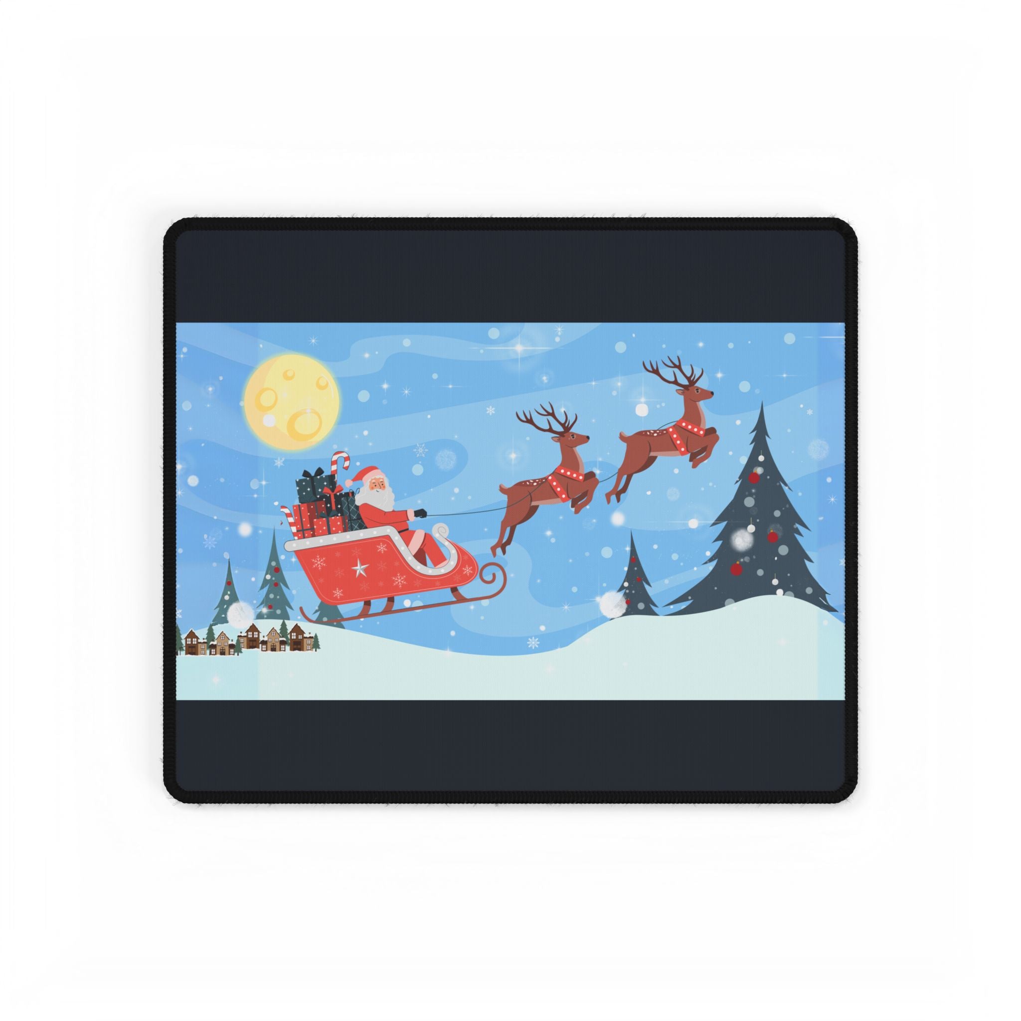 Desk Mat Santa Sleigh Ride Christmas
