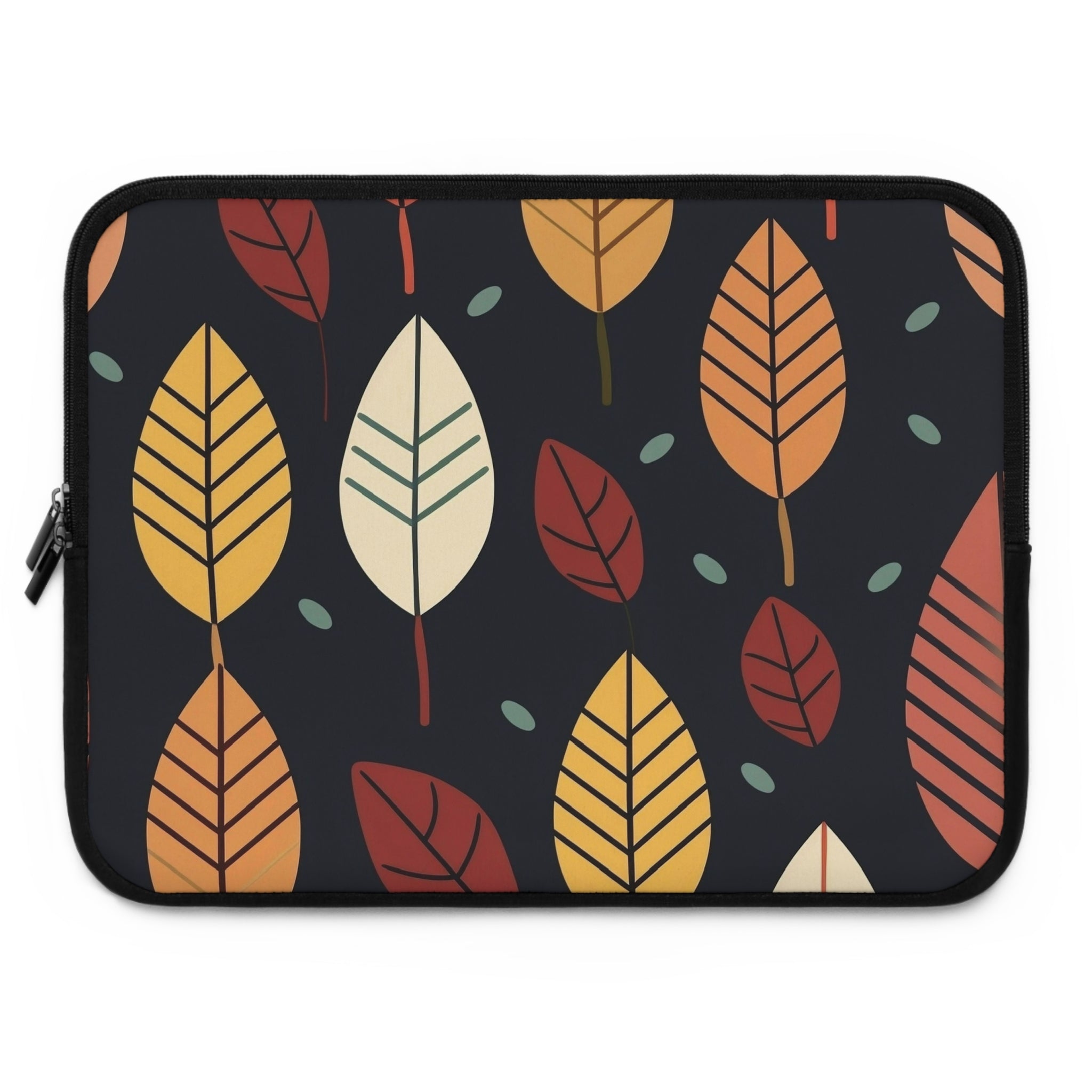 Laptop Sleeve with Autumn Leaves Design