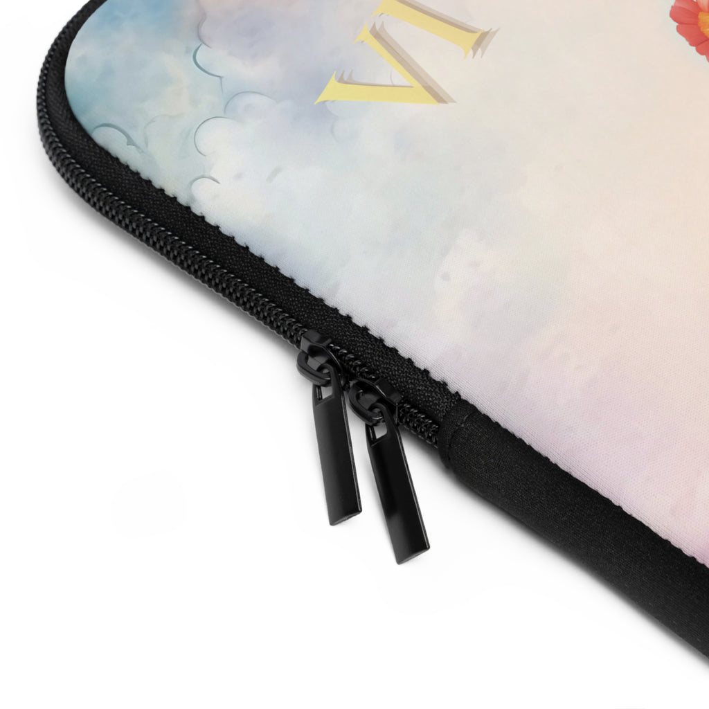 Boho Laptop Sleeve, Day of the Dead Skull Design