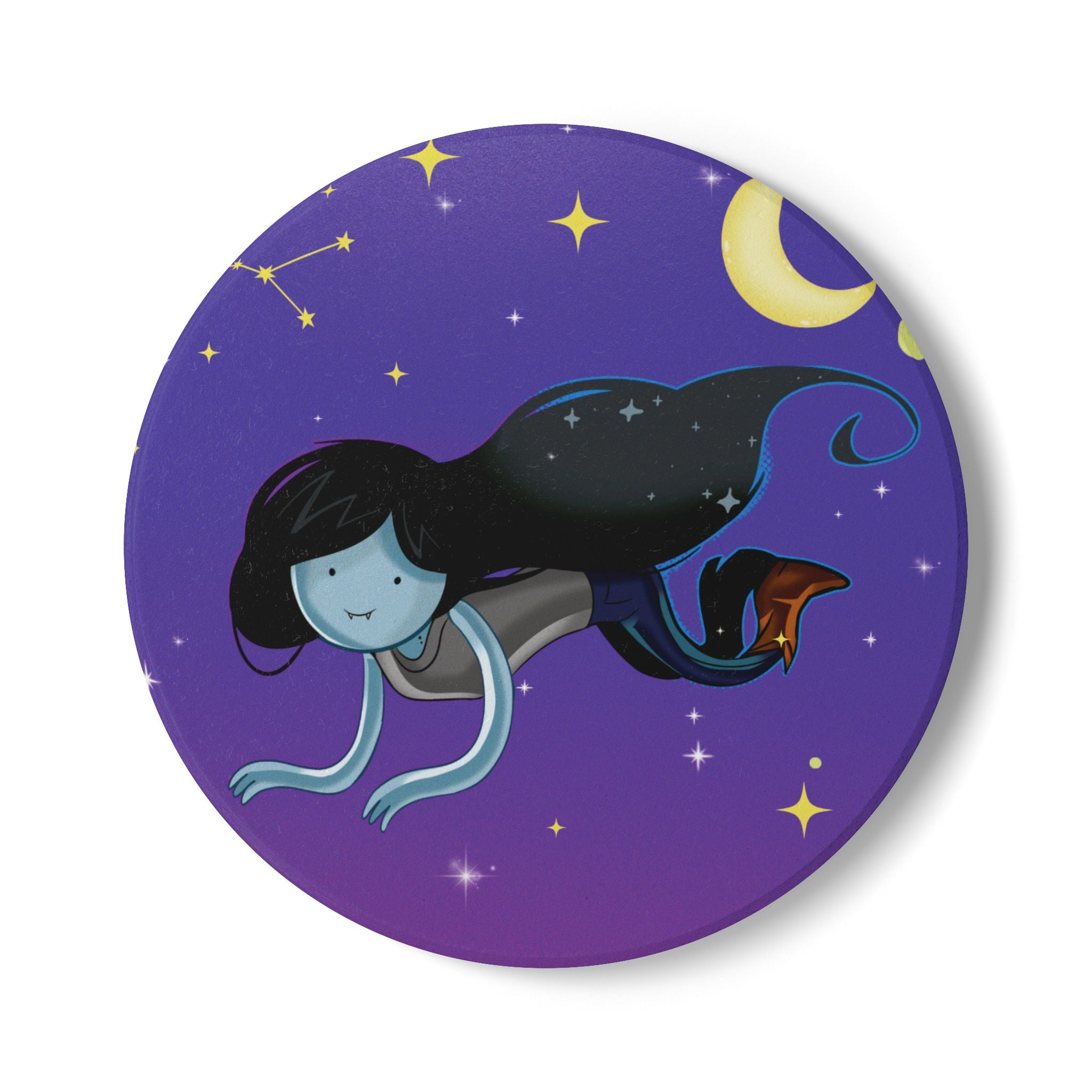 Ceramic Coaster - Vampy Vibes Halloween Goth Home Decor Drink Mat Set of 4