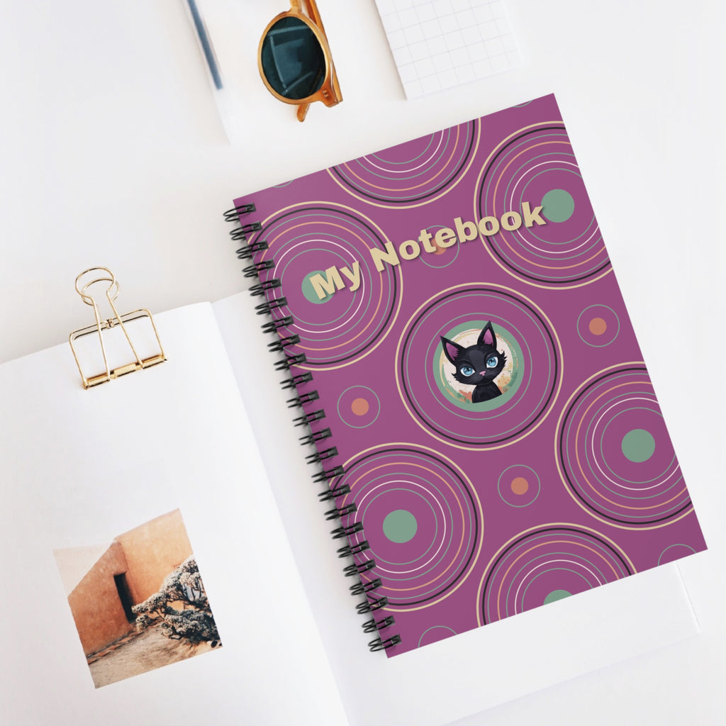 Ruled Line Spiral Notebook - For My Thoughts, Journal, Diary, Note-taking, Writing, Gift