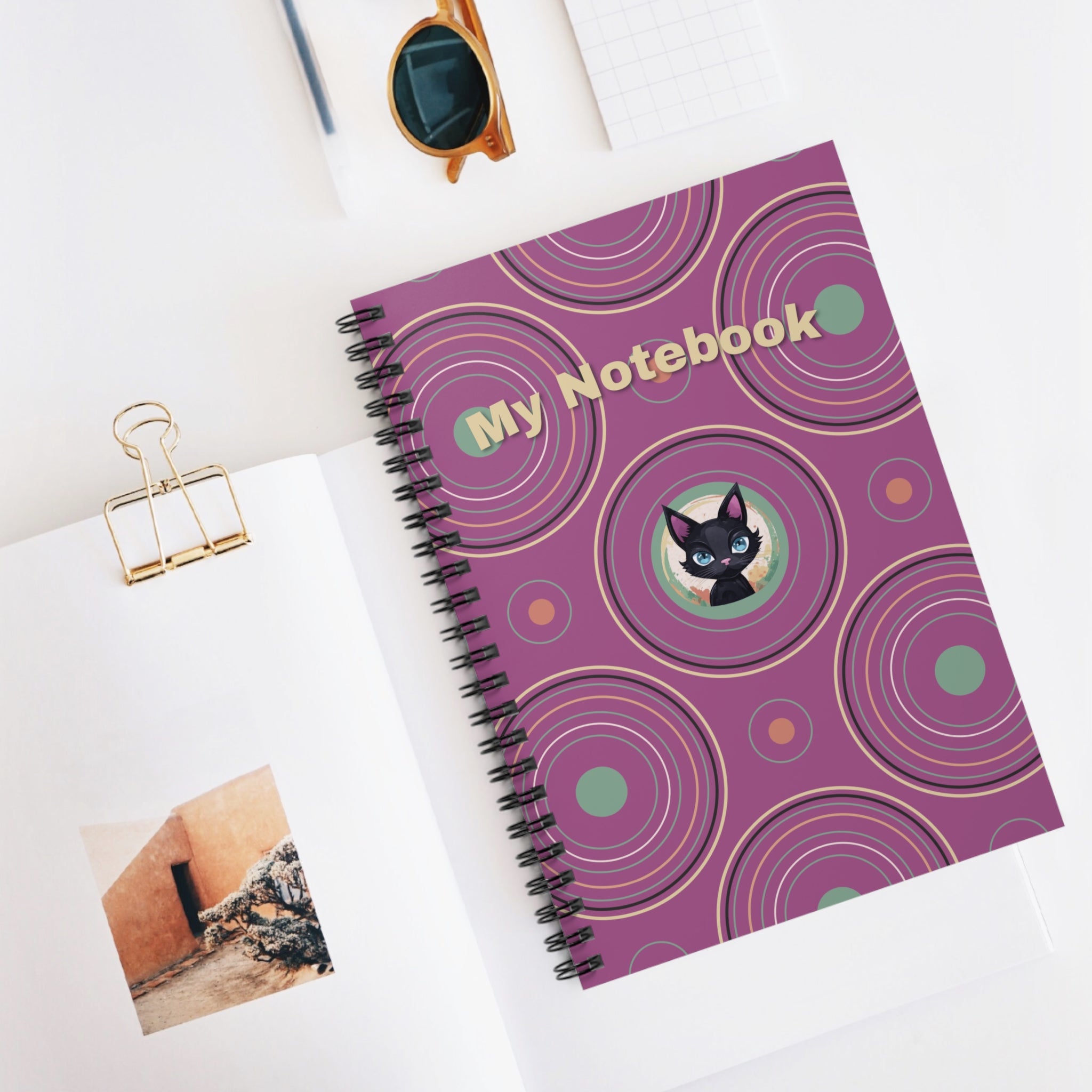 Ruled Line Spiral Notebook - For My Thoughts, Journal, Diary, Note-taking, Writing, Gift