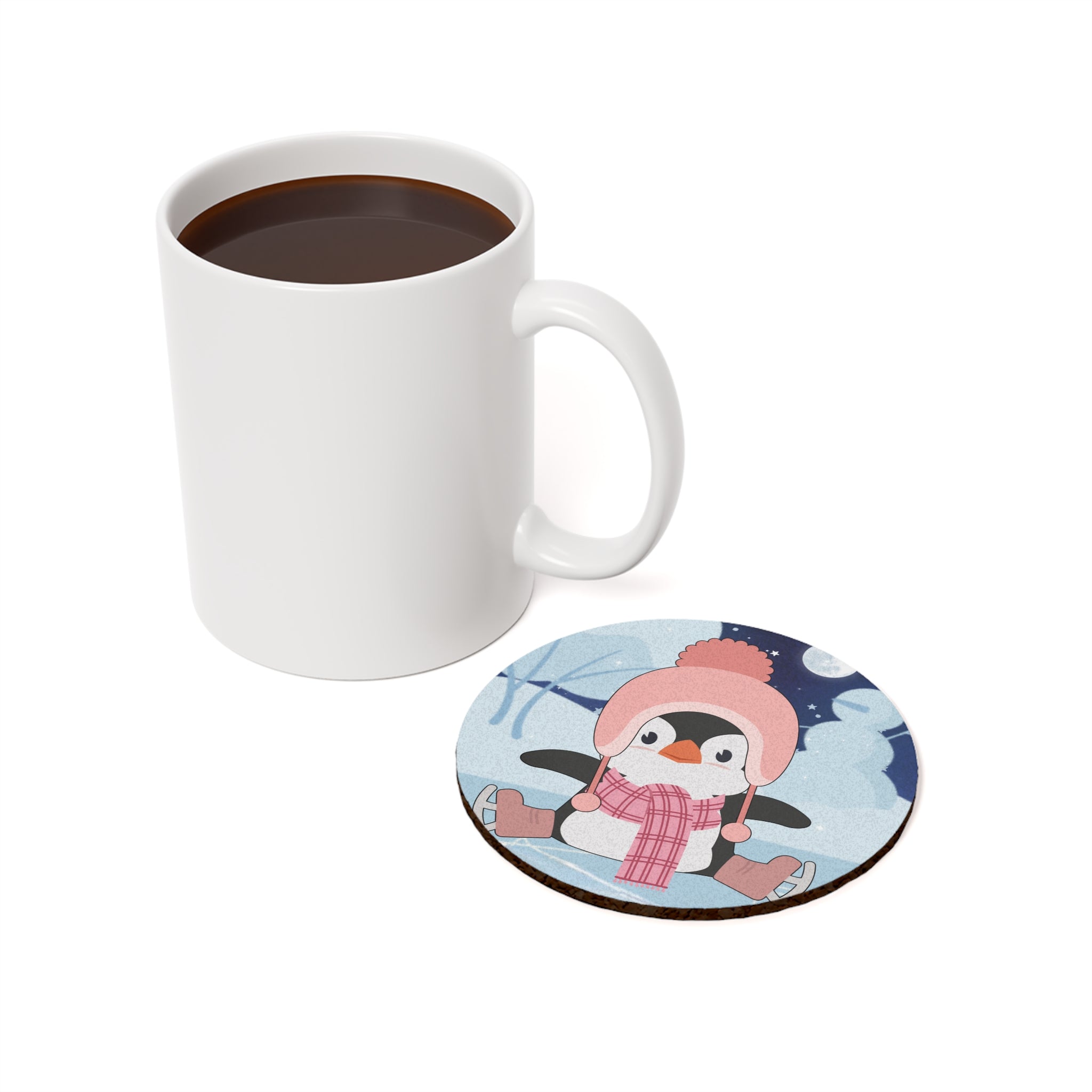 Coaster -Winter Penguin Skating