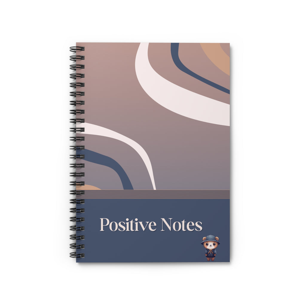 Spiral Notebook - Ruled Line, Positive Vibes Daily Journal