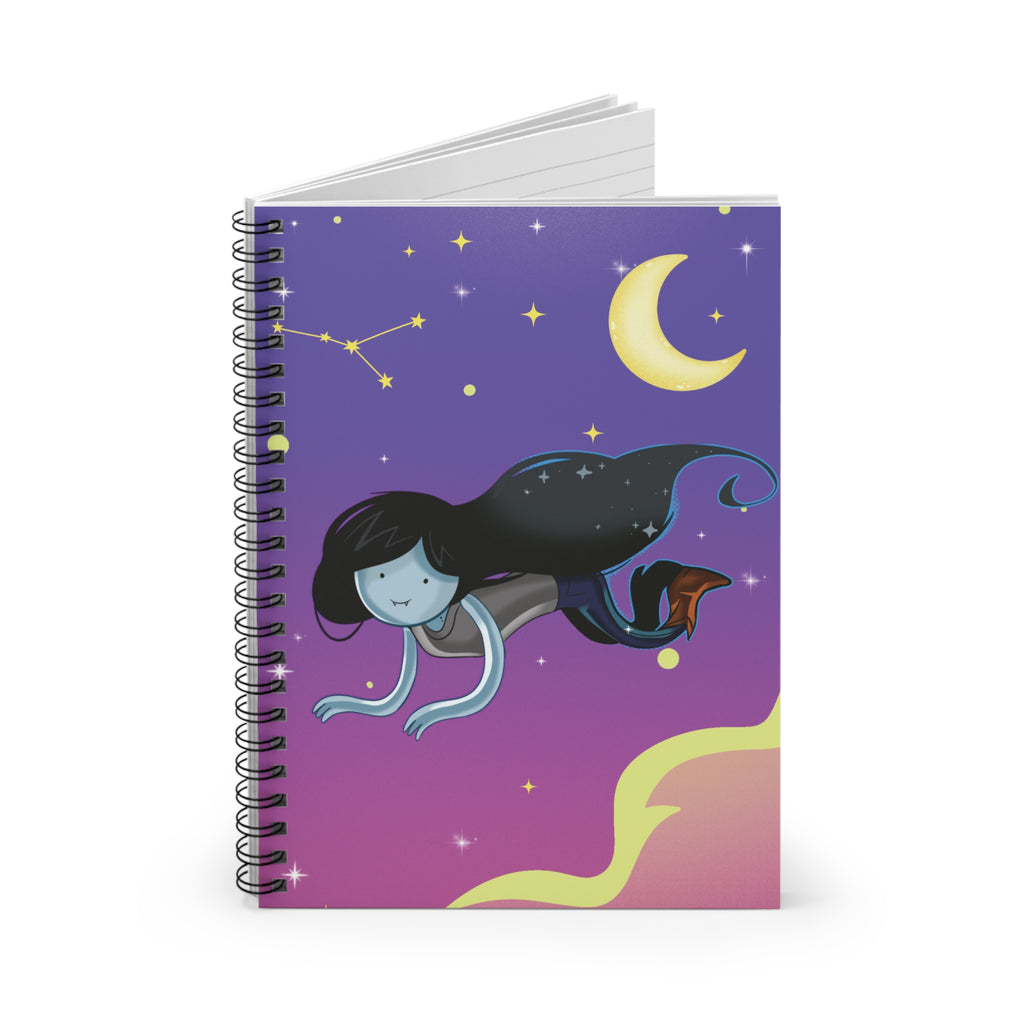 Electric Twilight Spiral Notebook | Celestial Journal for Writers, Dreamers & Students