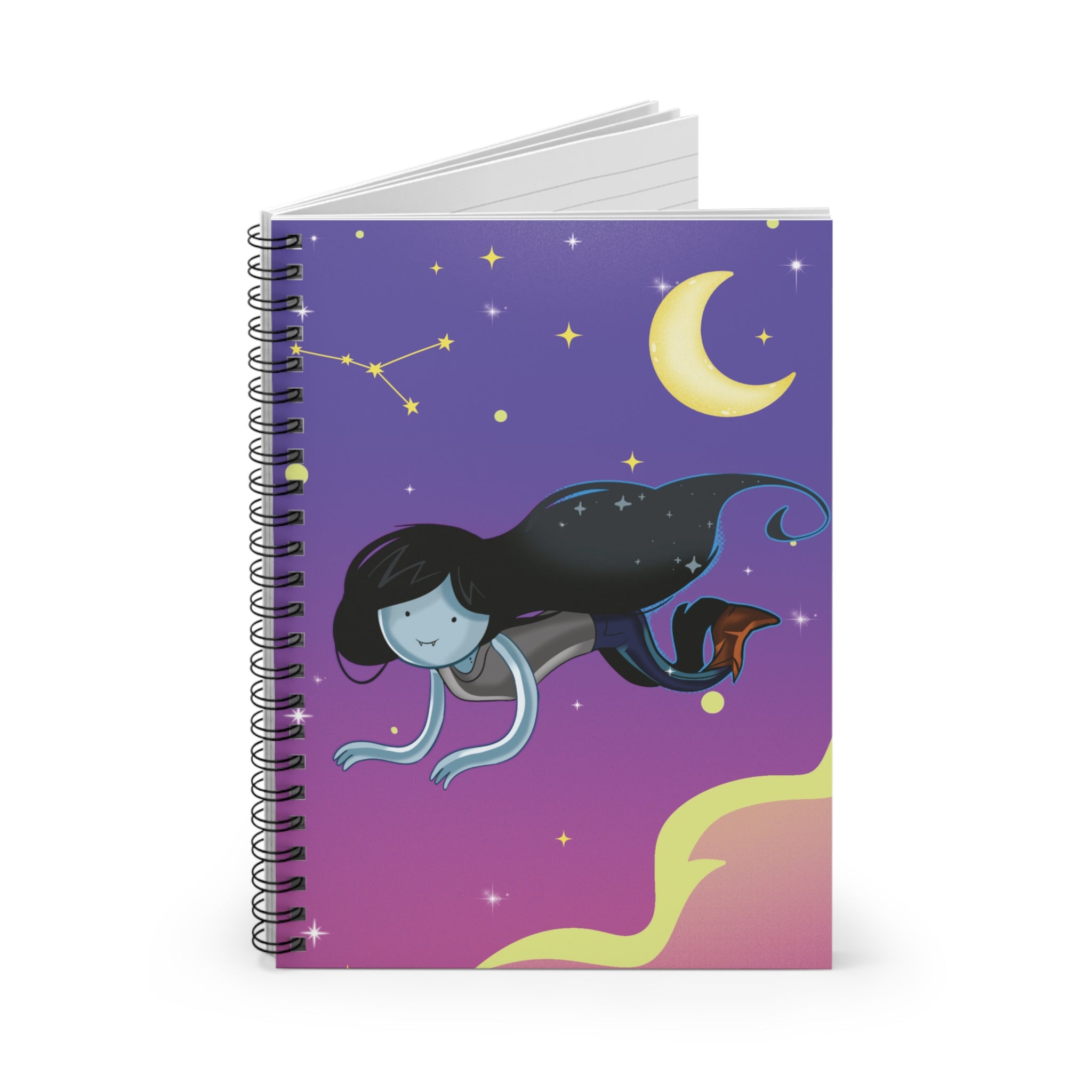 Electric Twilight Spiral Notebook | Celestial Journal for Writers, Dreamers & Students