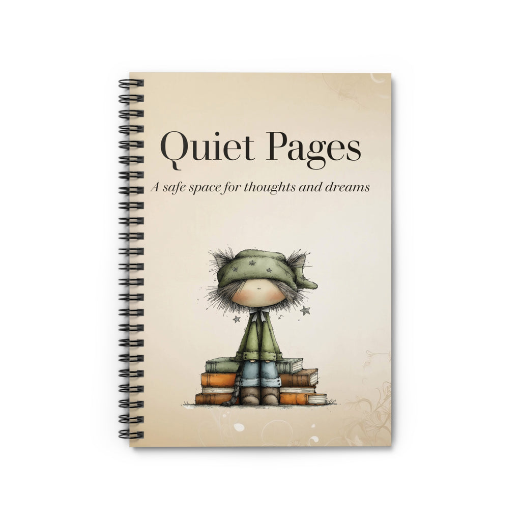 Quiet Pages Spiral Notebook - Ruled Line