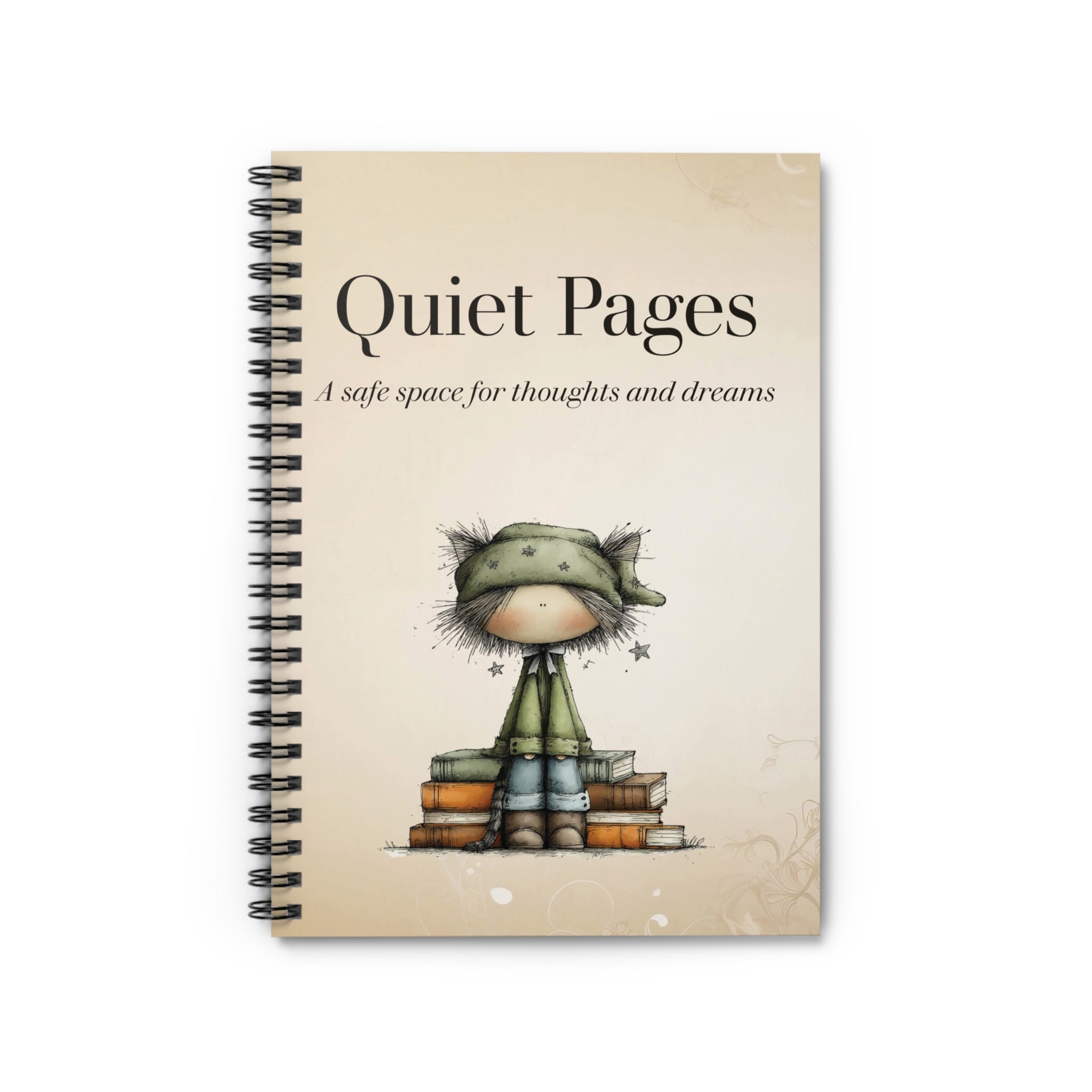 Quiet Pages Spiral Notebook - Ruled Line