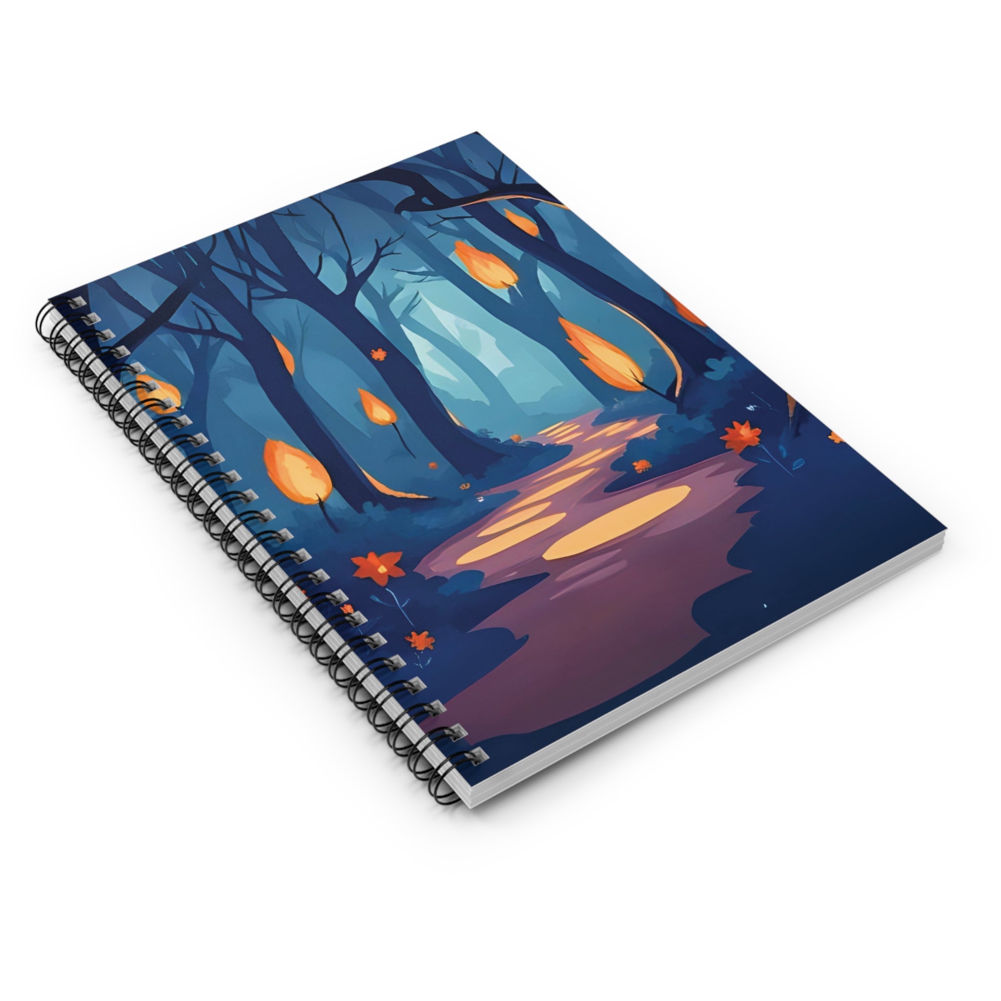 Spiral Notebook - Enchanted Forest Path, Journal, Diary, Writing Notebook, Nature Lover Gift, Tree Lined Journal