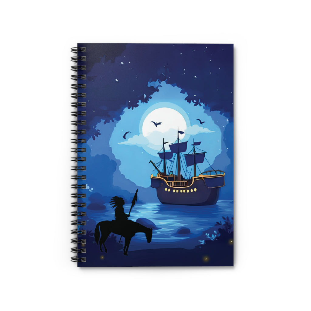 Spiral Notebook - Moonlit Voyage