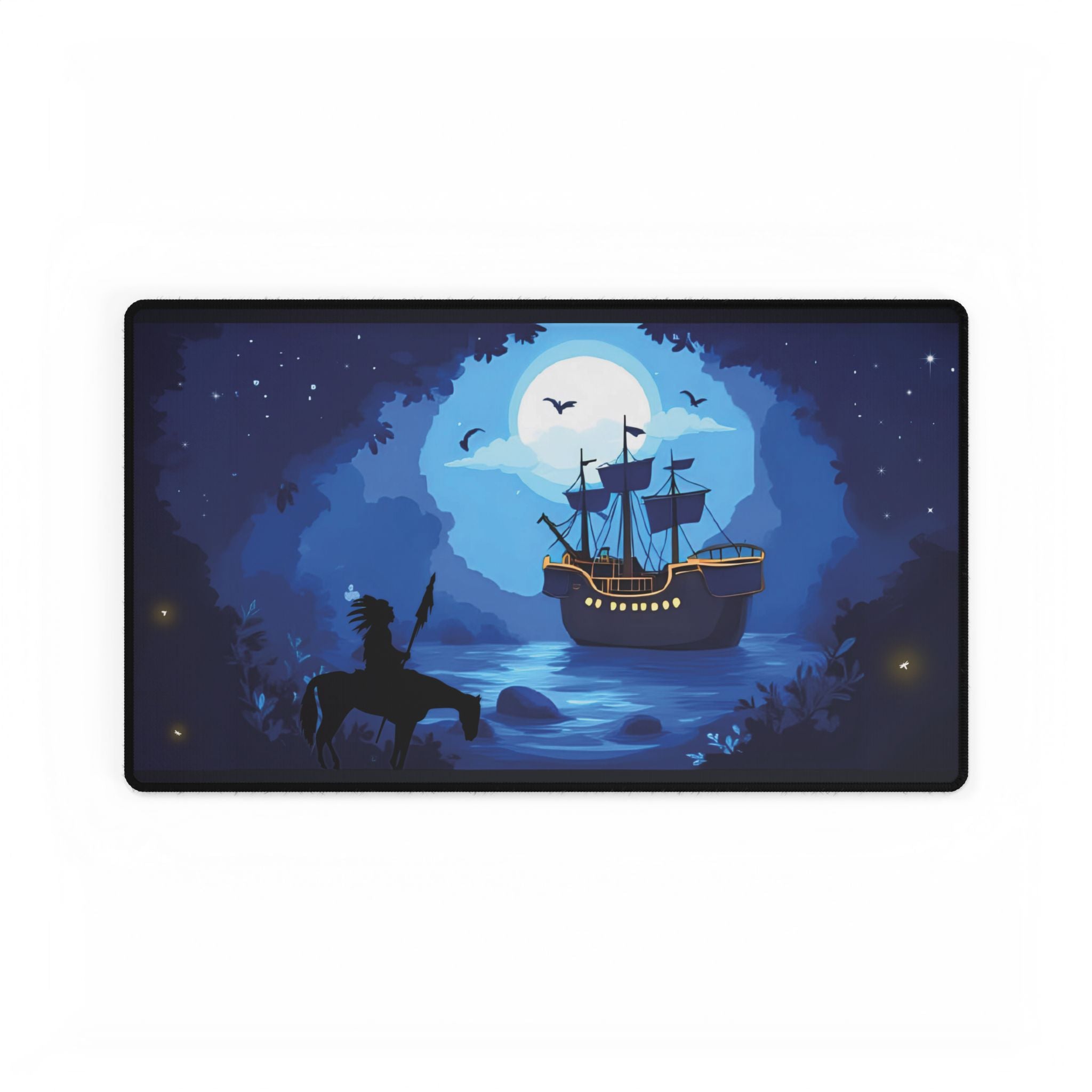 Desk Mats Moonlit Voyage