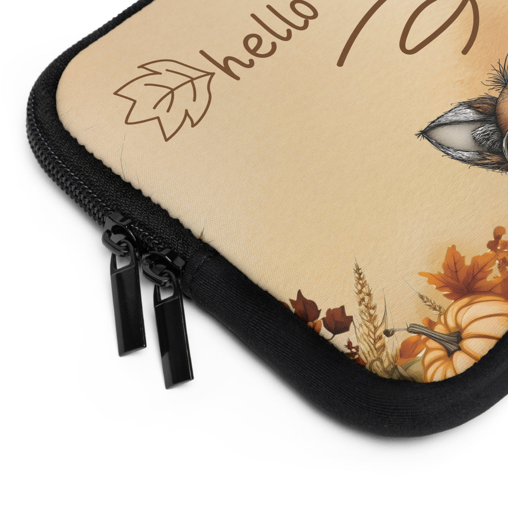 Foxy Laptop Sleeve, Fall Vibes, Autumn Fox