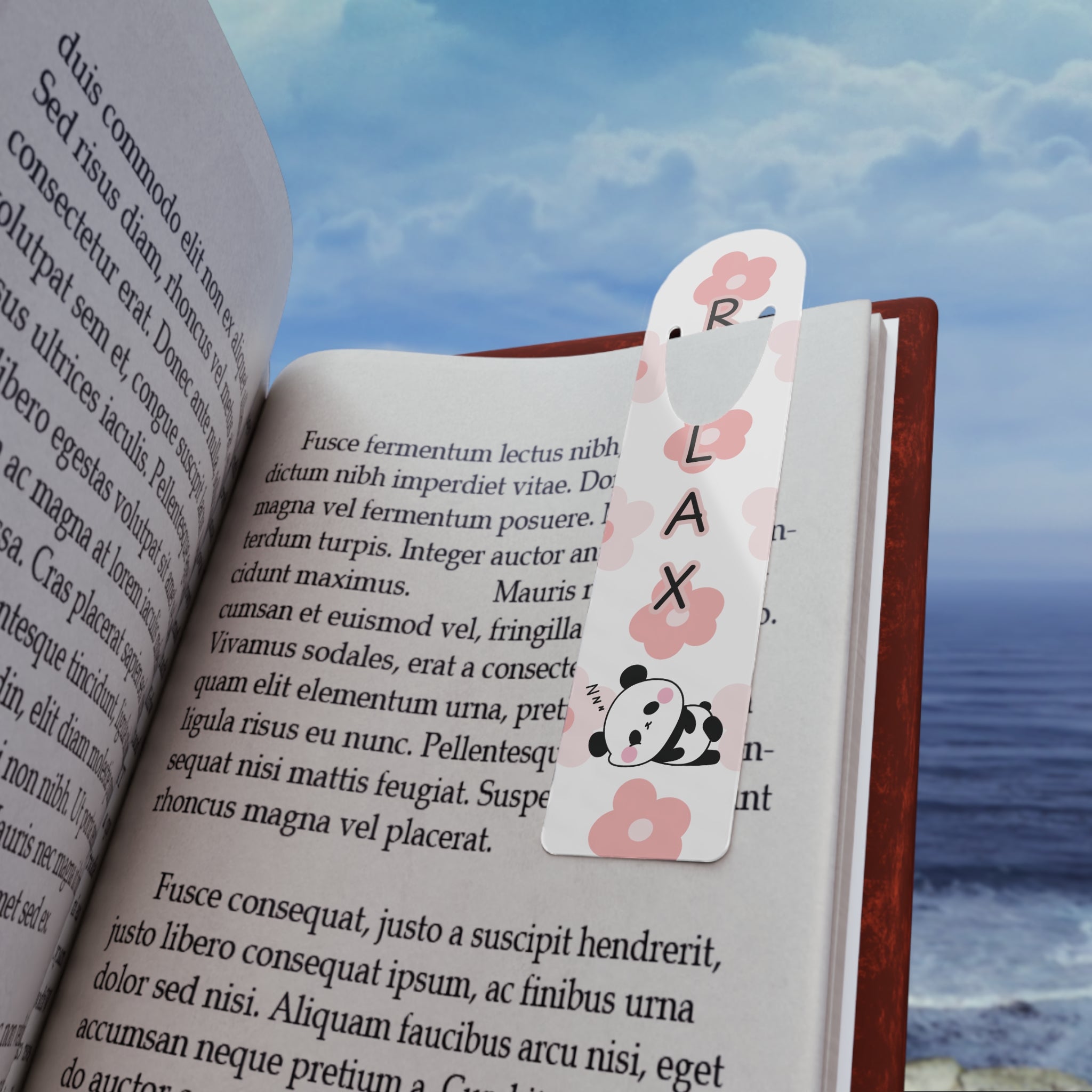 Bookmark, Panda Reading Buddy, Cute Floral Book Marker