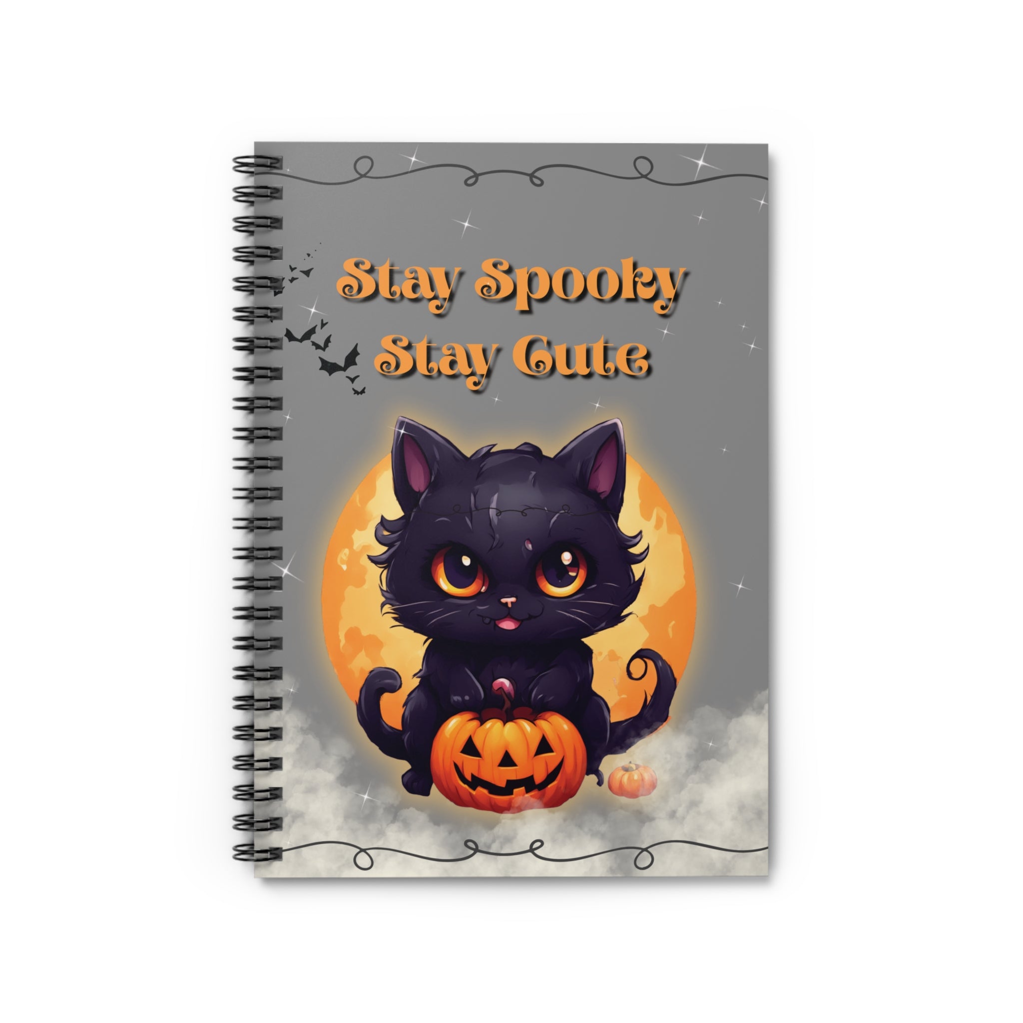 Kawaii Cat Spiral Notebook - Ruled Line