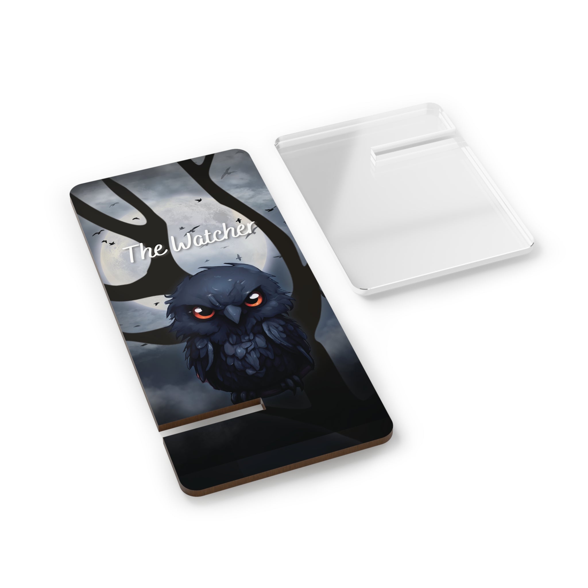 Phone Stand, The Watcher Raven Design