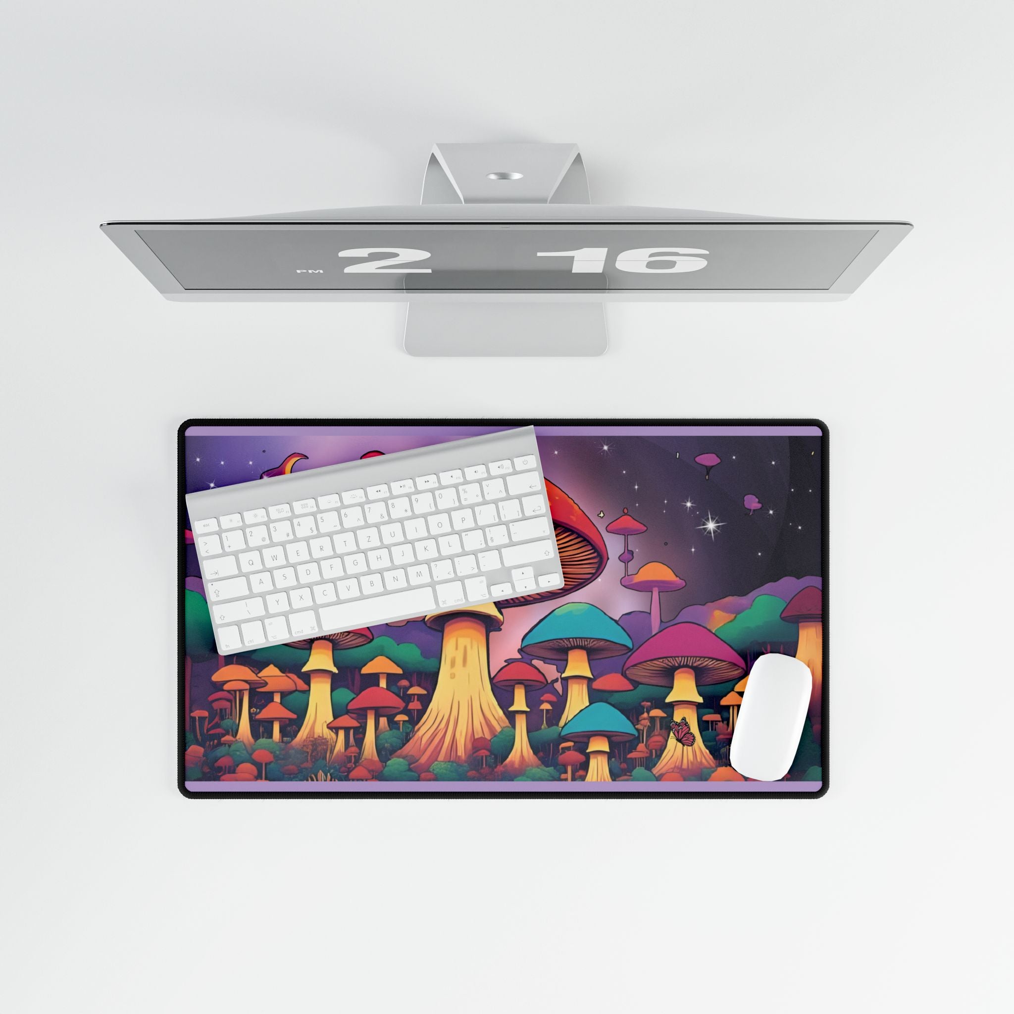 Desk Mats - Cosmic Mushroom Forest