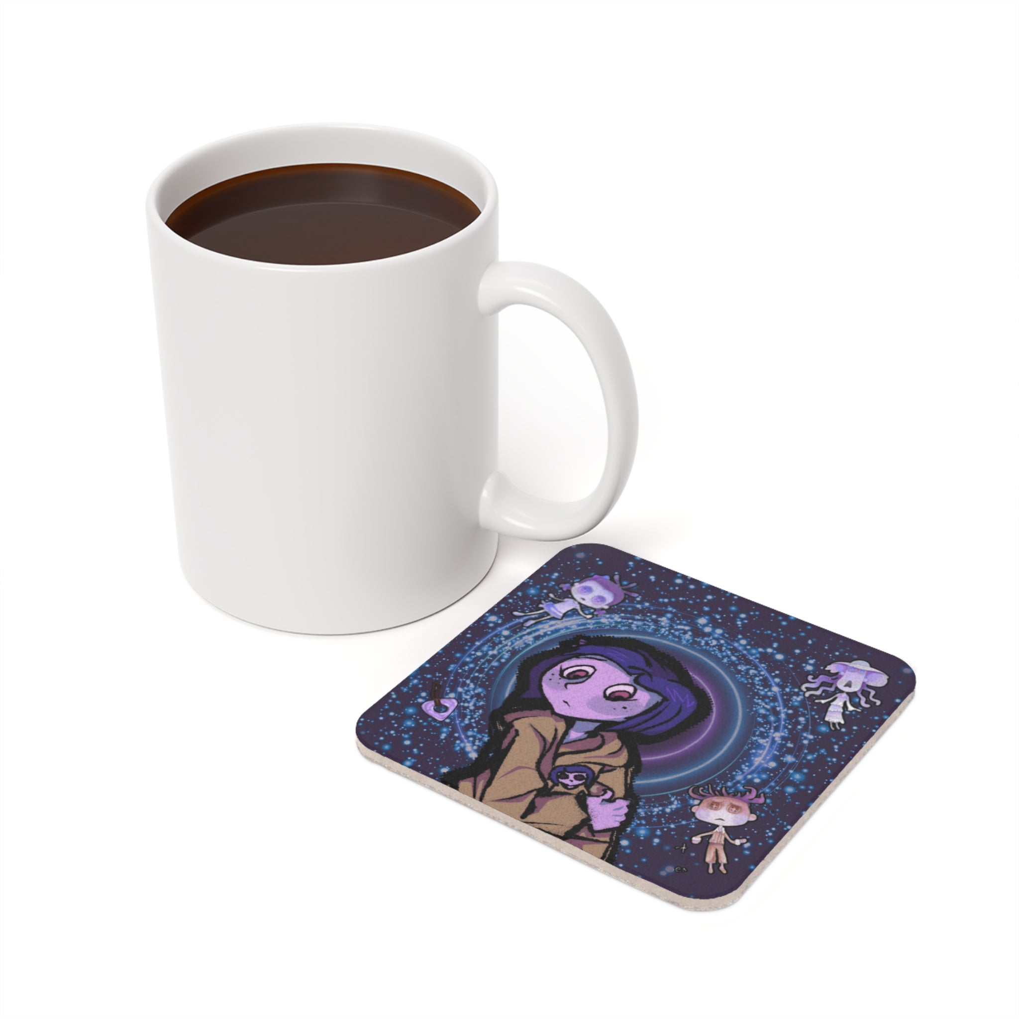 Coaster Set - Coraline-Inspired Design
