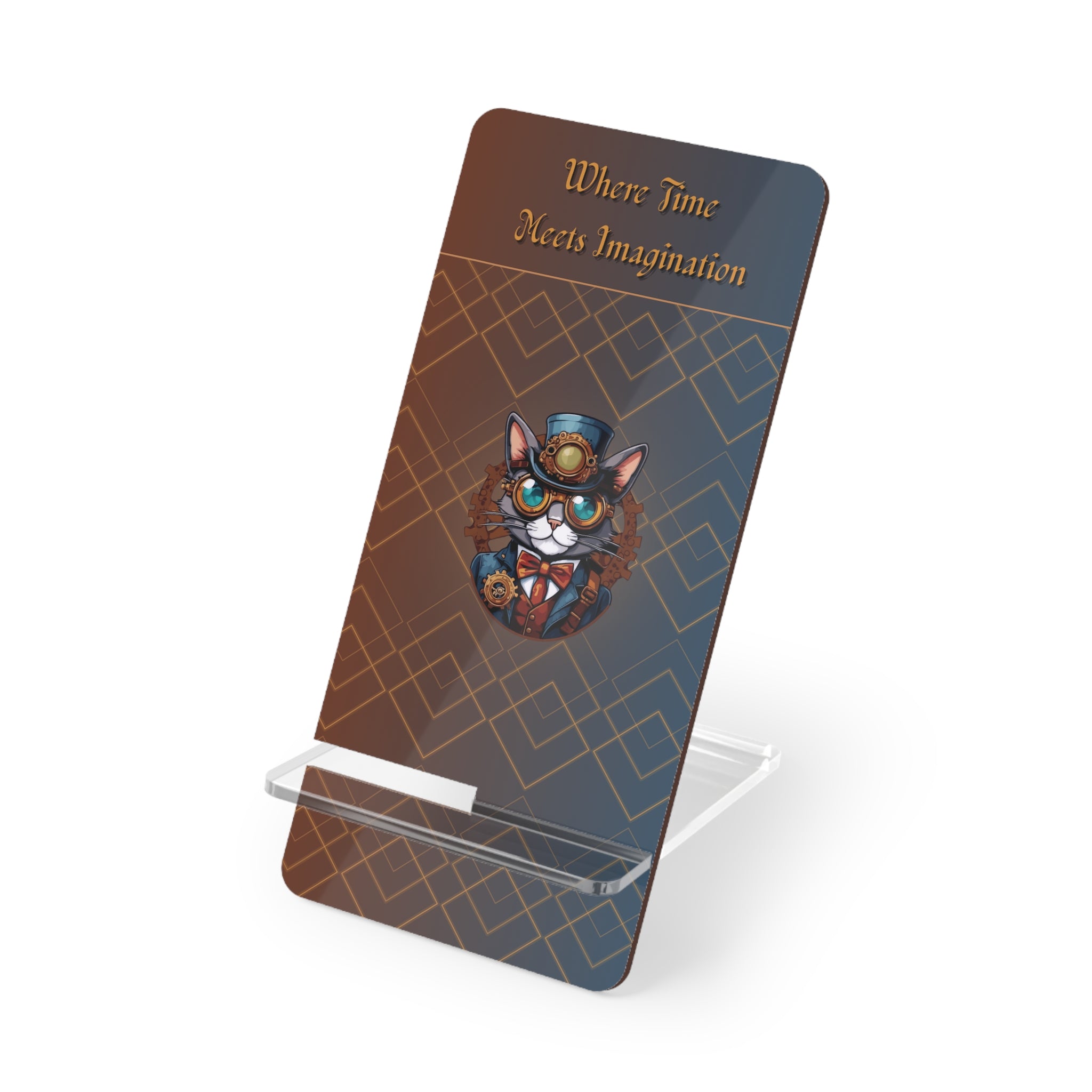 Phone Stand, Where Time Meets Imagination, Docking Station, Tech Gadget, Desk Organizer, Smartphone Holder