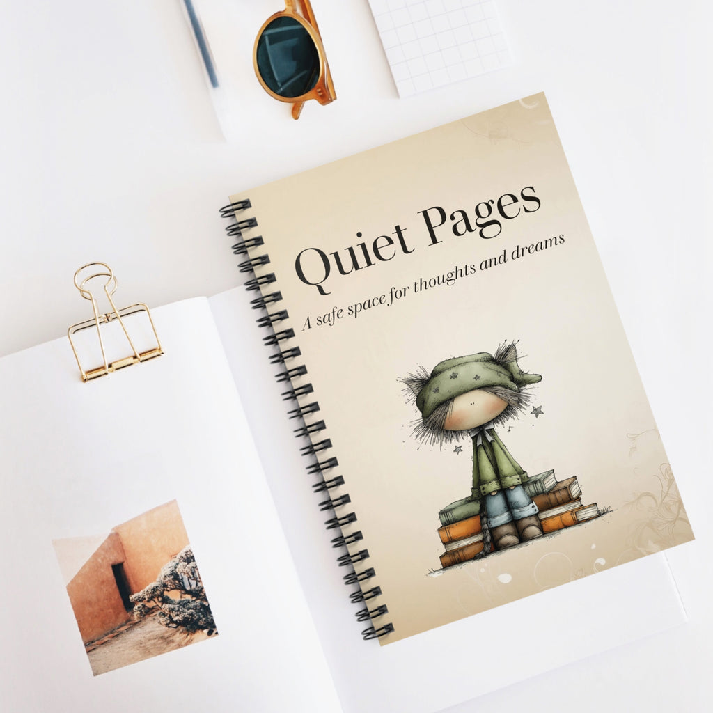 Quiet Pages Spiral Notebook - Ruled Line