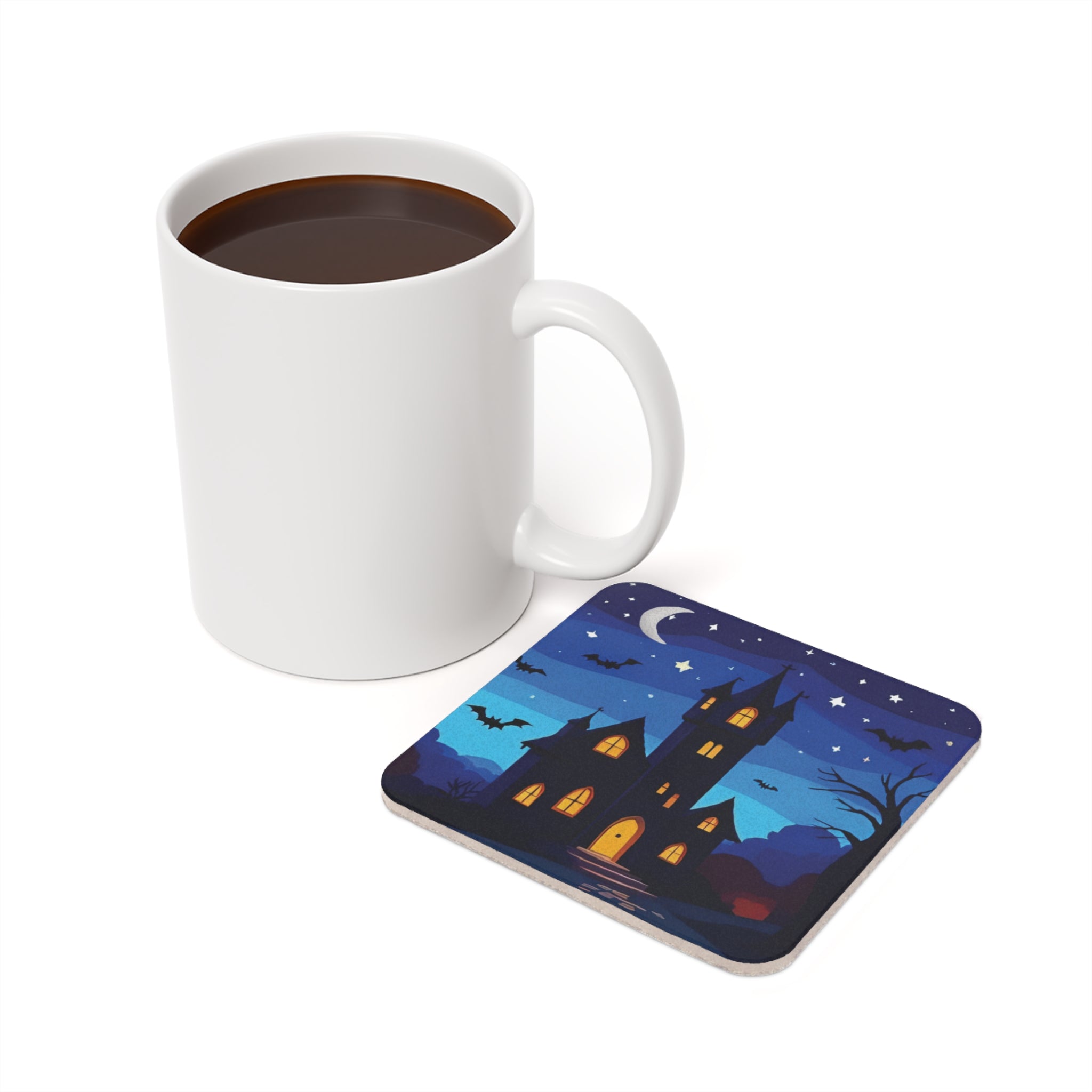 Cork Back Coaster Haunted Castle