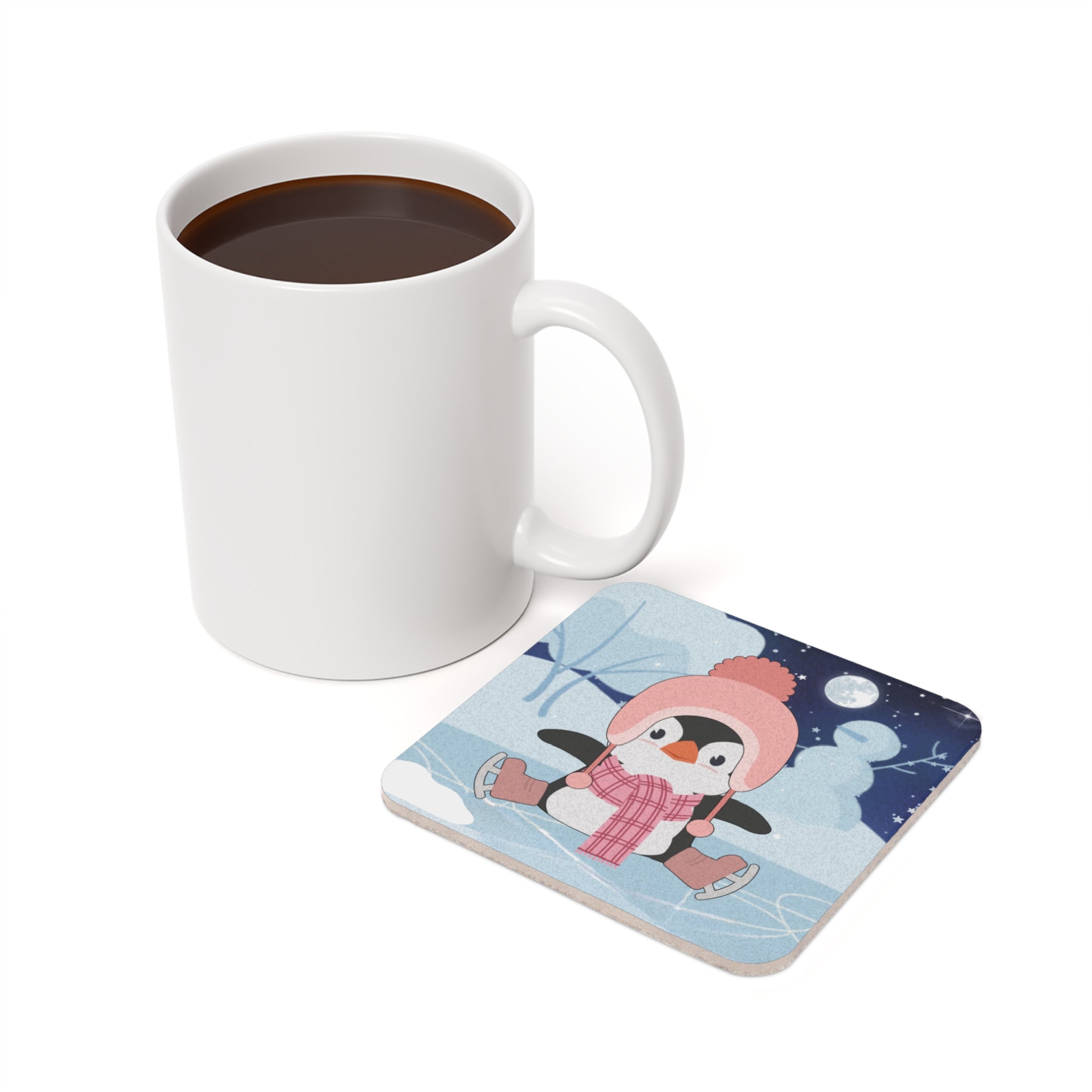 Coaster -Winter Penguin Skating