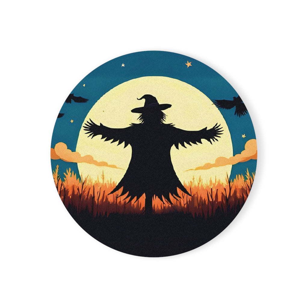 Coaster Set, Halloween Scarecrow Nightfall