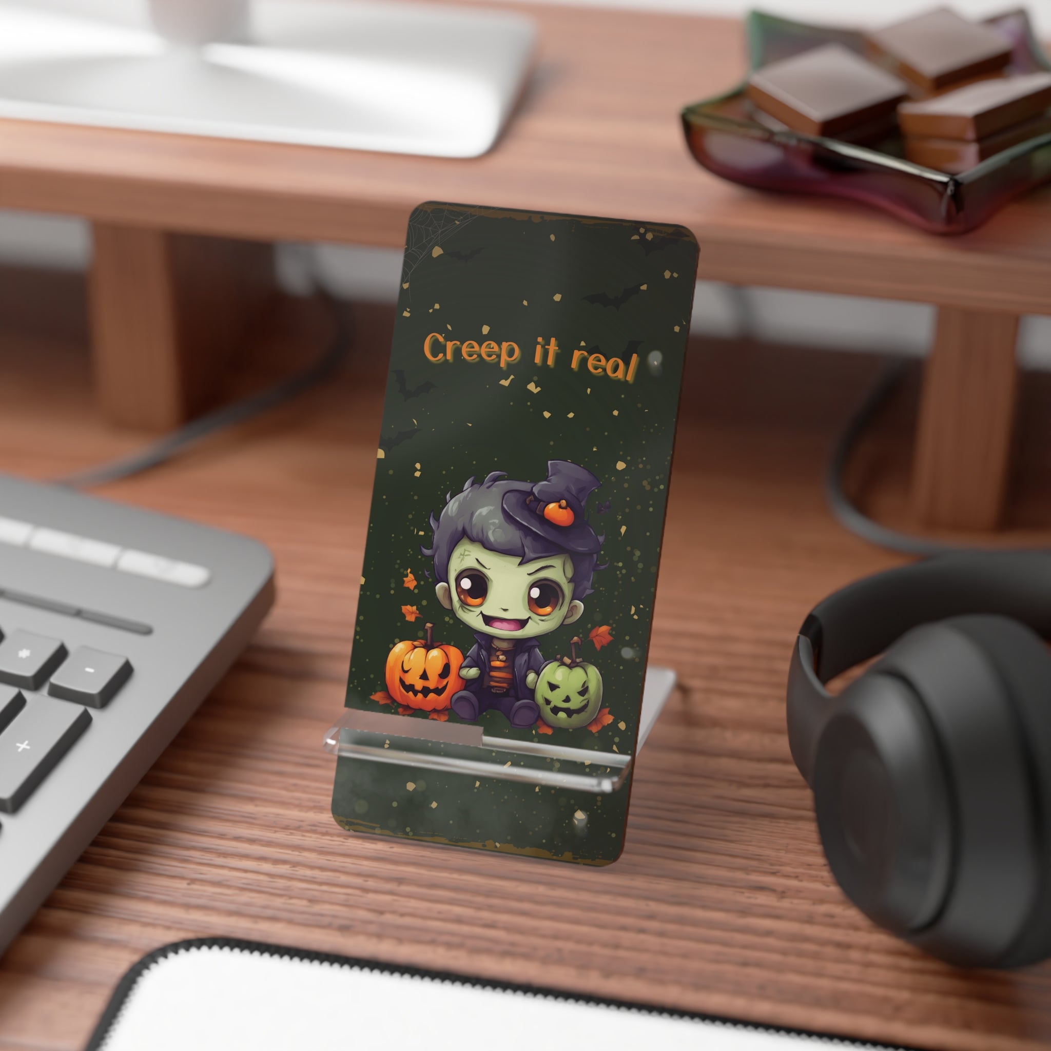 Phone Stand - Zombie Creep It Real Design