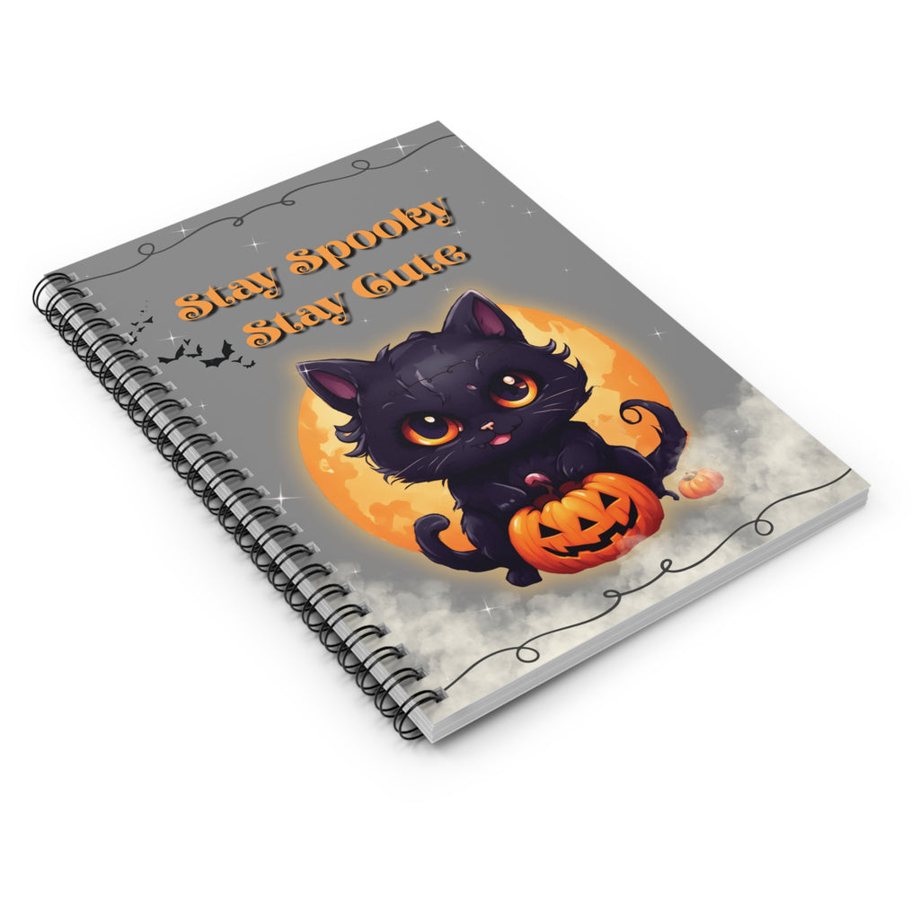 Kawaii Cat Spiral Notebook - Ruled Line