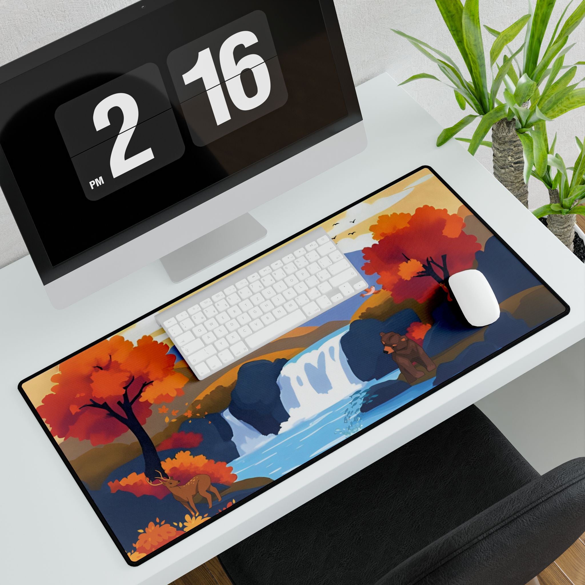 Desk Mats - Peaceful Autumn Forest