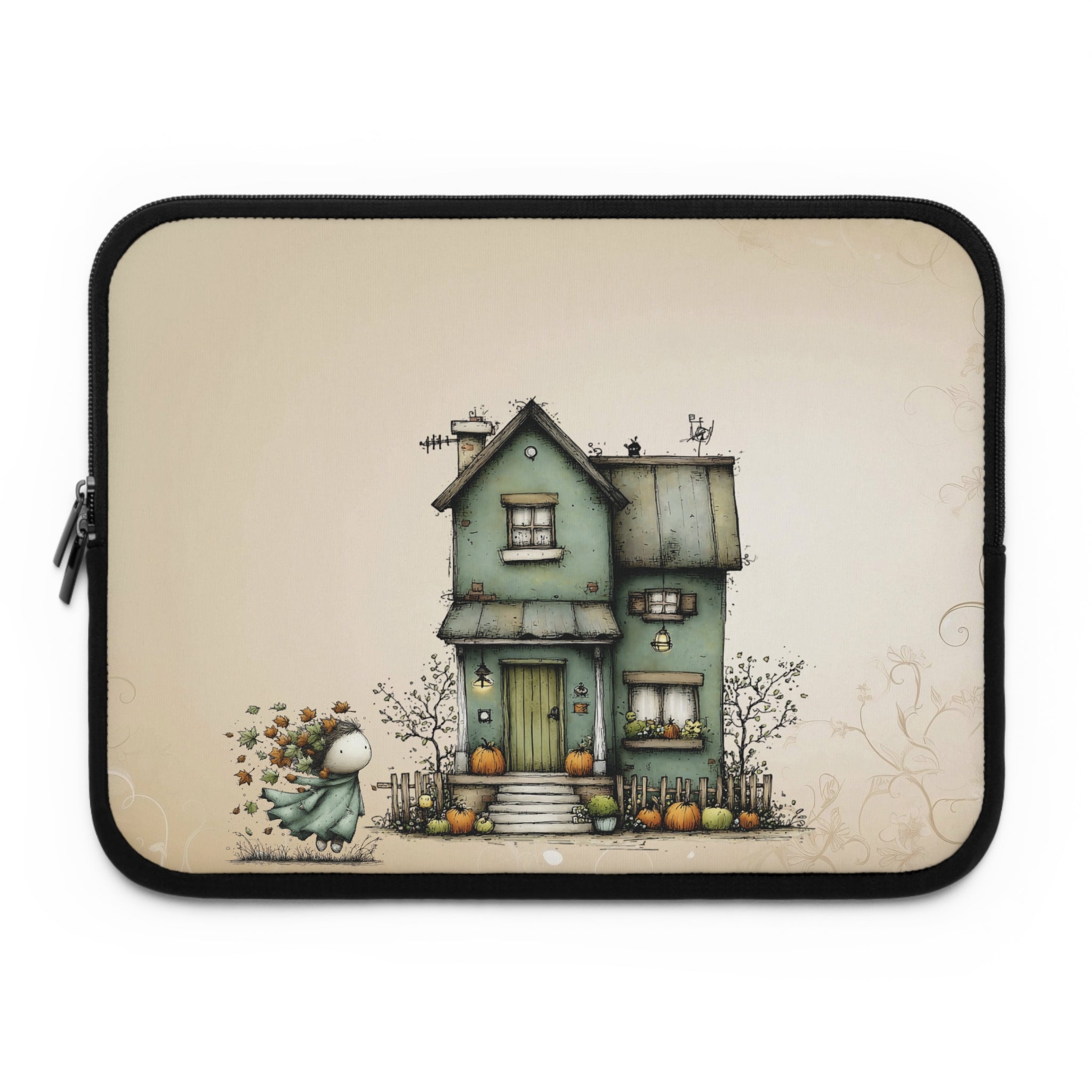 Autumn at Willow Cottage Laptop Sleeve