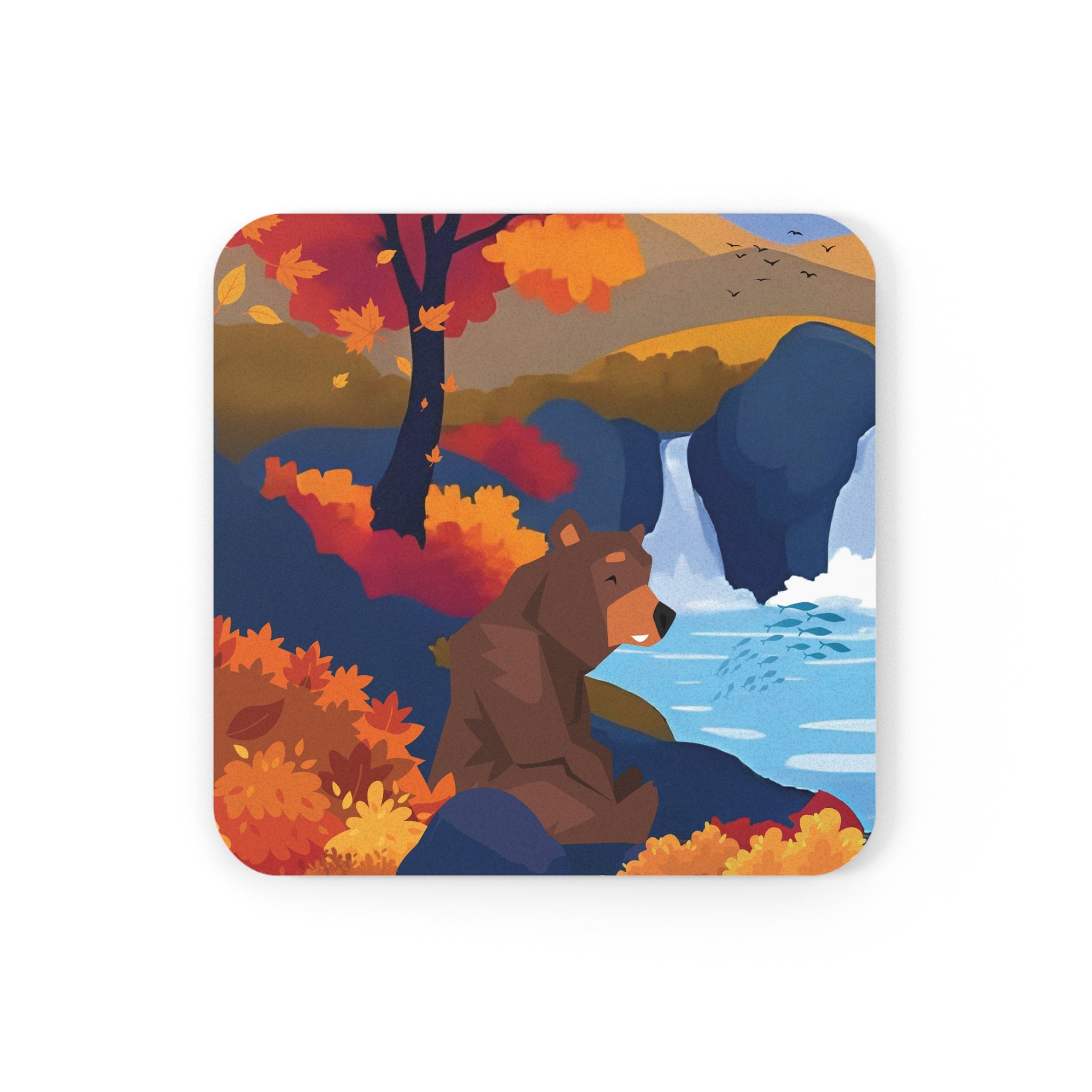 Coaster Set - Woodland Calm Design