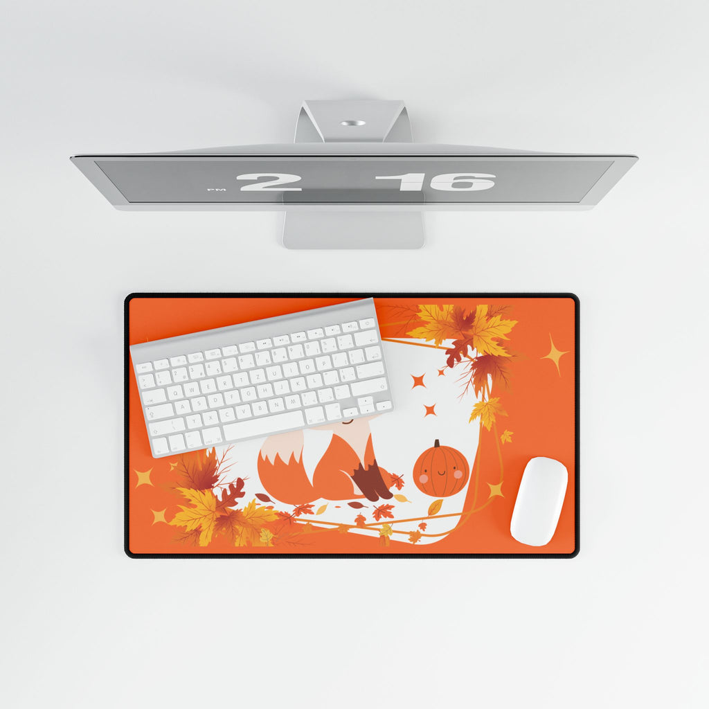 Desk Mat Autumn Fox & Pumpkin 🦊🍁🎃