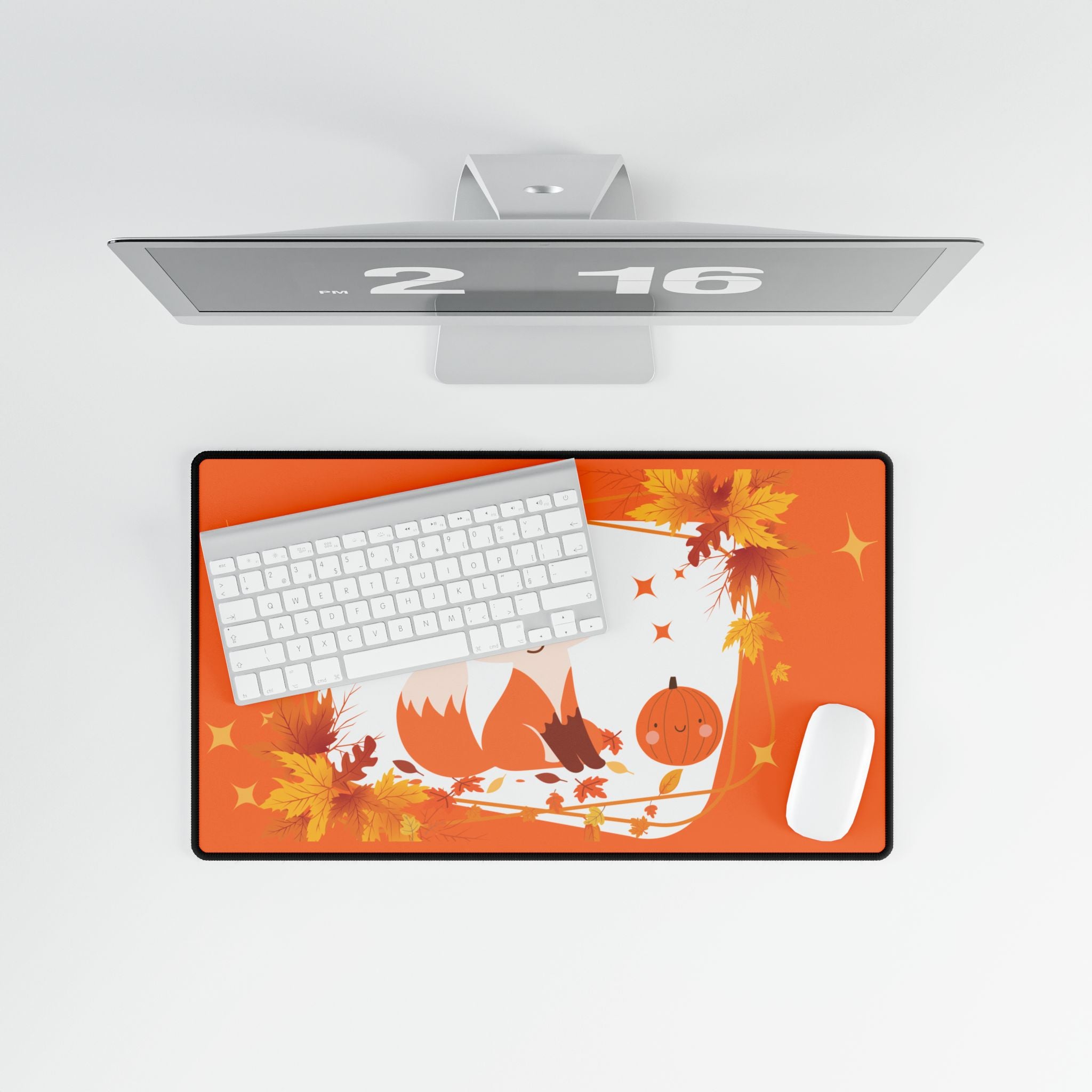 Desk Mat Autumn Fox & Pumpkin 🦊🍁🎃