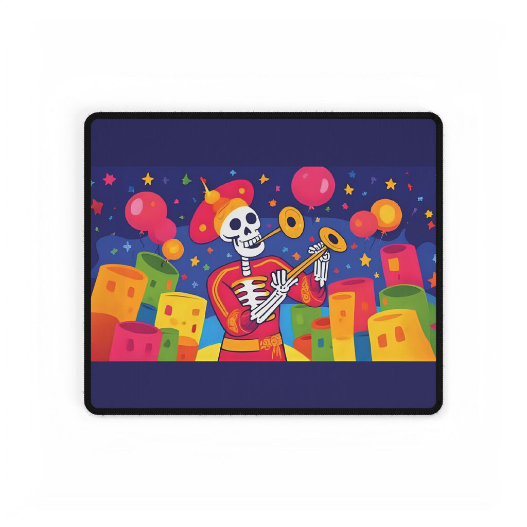 Skeleton Trumpet Desk Mat