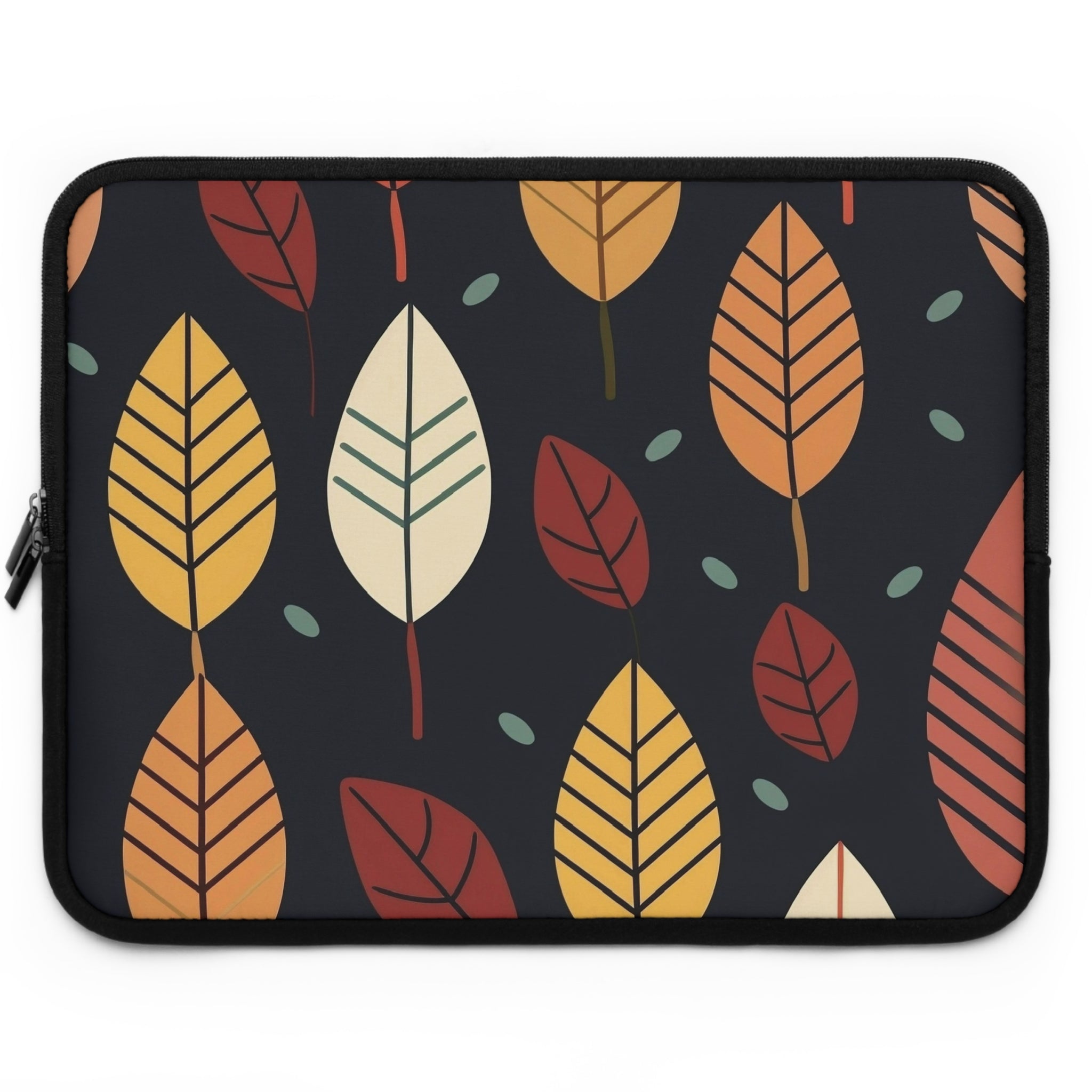Laptop Sleeve with Autumn Leaves Design