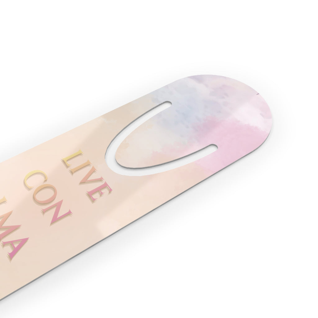 Bookmark, Live con Alma, skull design, Day of the Dead gift